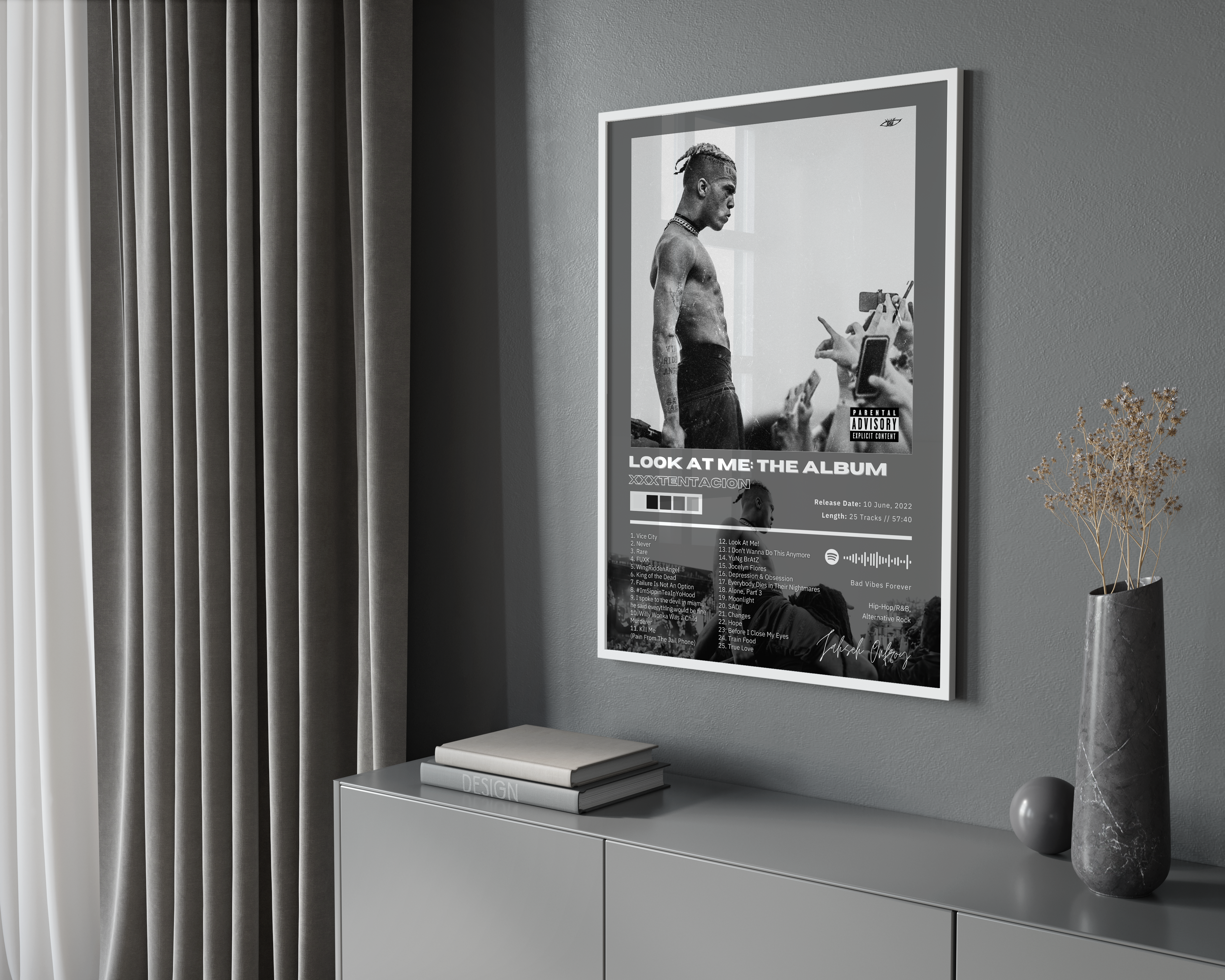 XXXTENTACION 'LOOK AT ME: THE ALBUM' Album Poster | Hype Posters