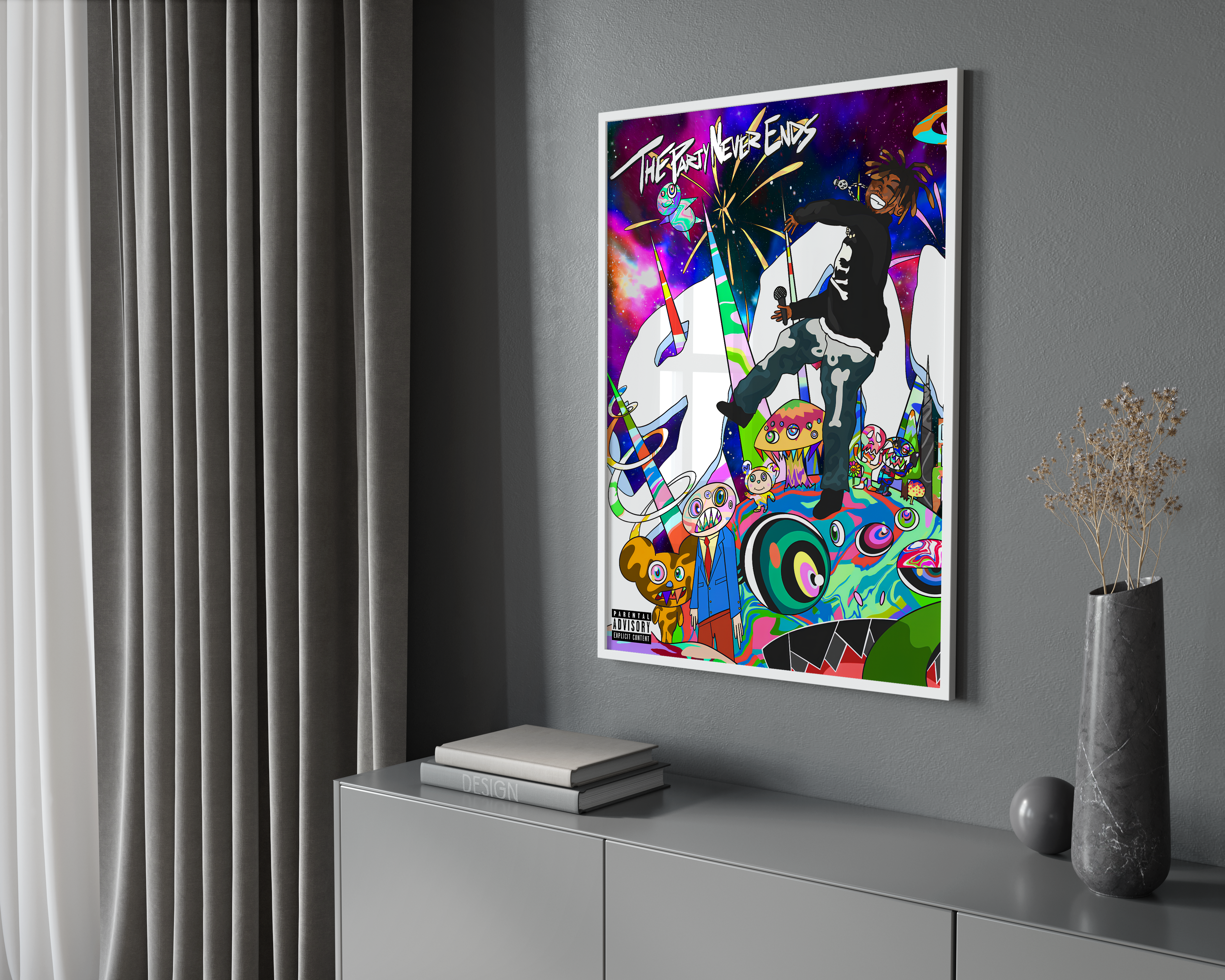 Juice WRLD 'The Party Never Ends' Poster | Hype Posters