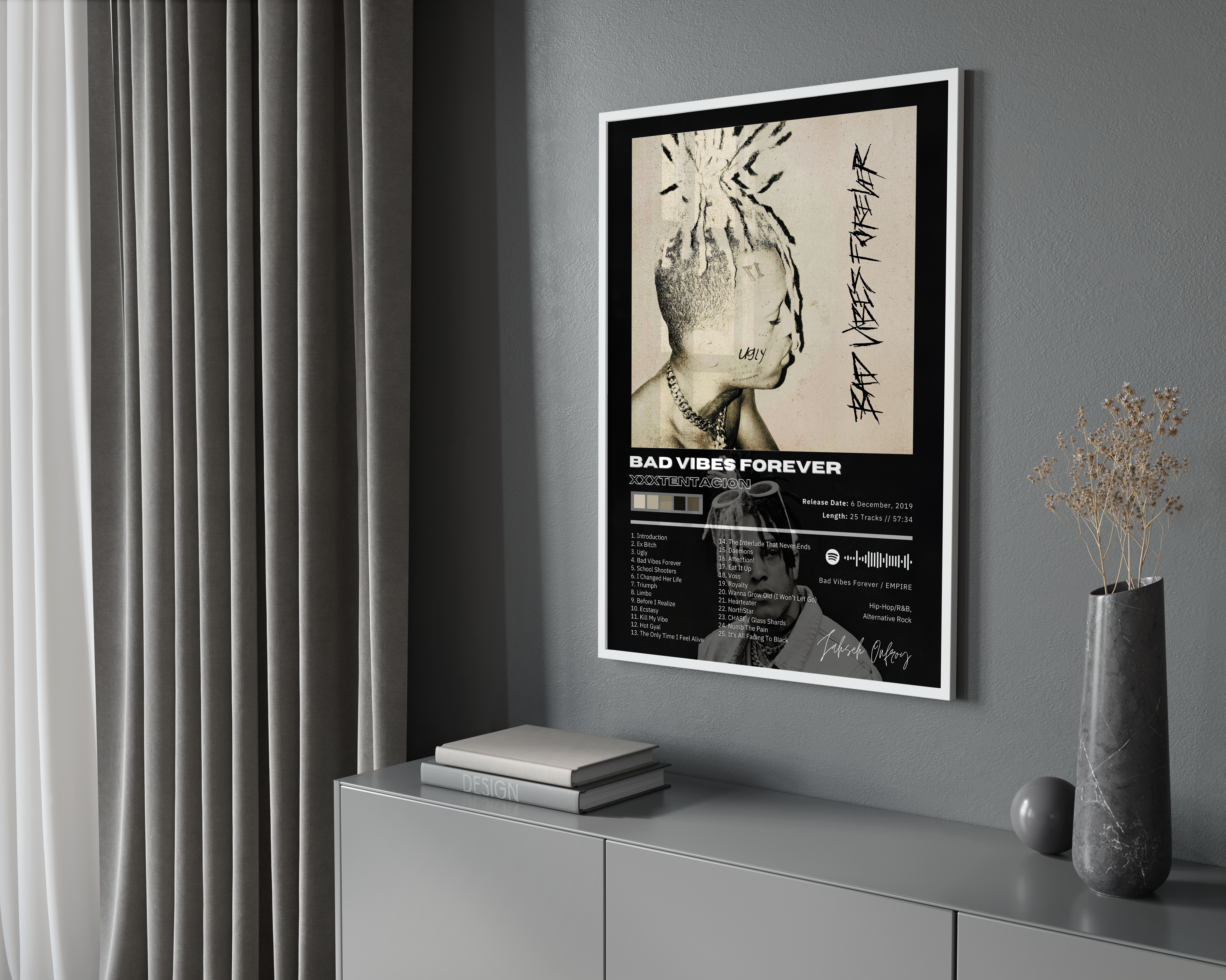 XXXTENTACION 'Bad Vibes Forever' Album Poster | Hype Posters