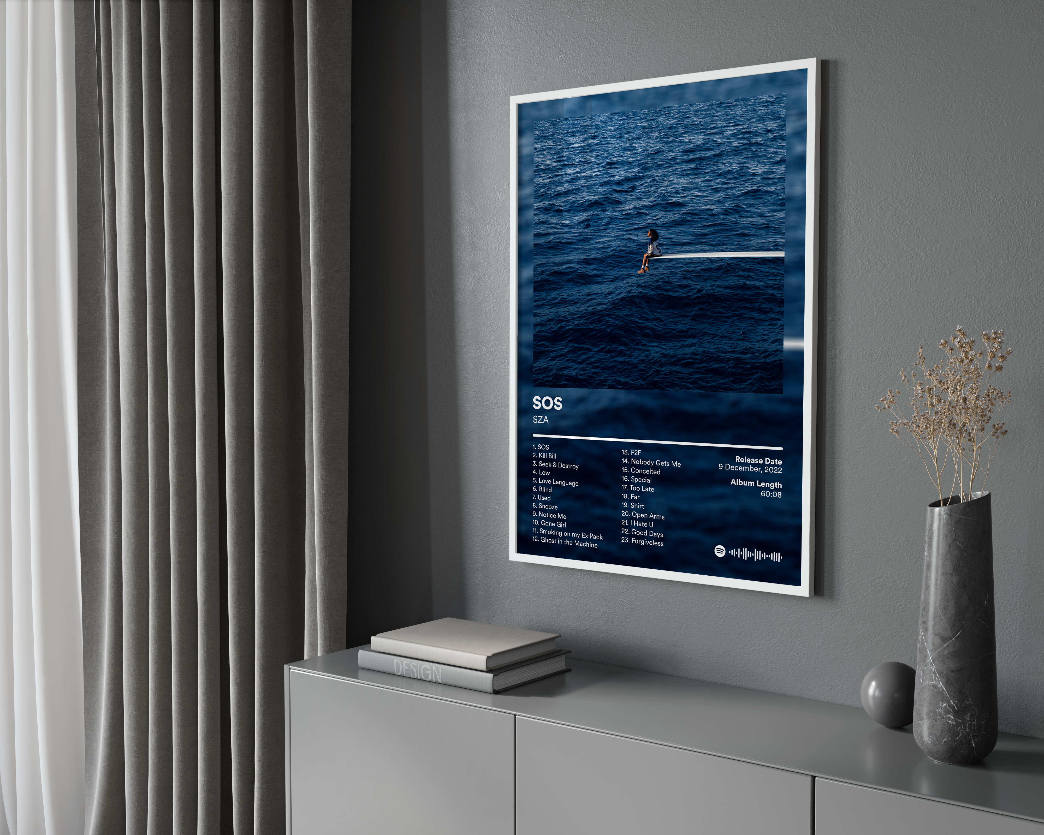 SZA 'SOS' Album Poster | Hype Posters