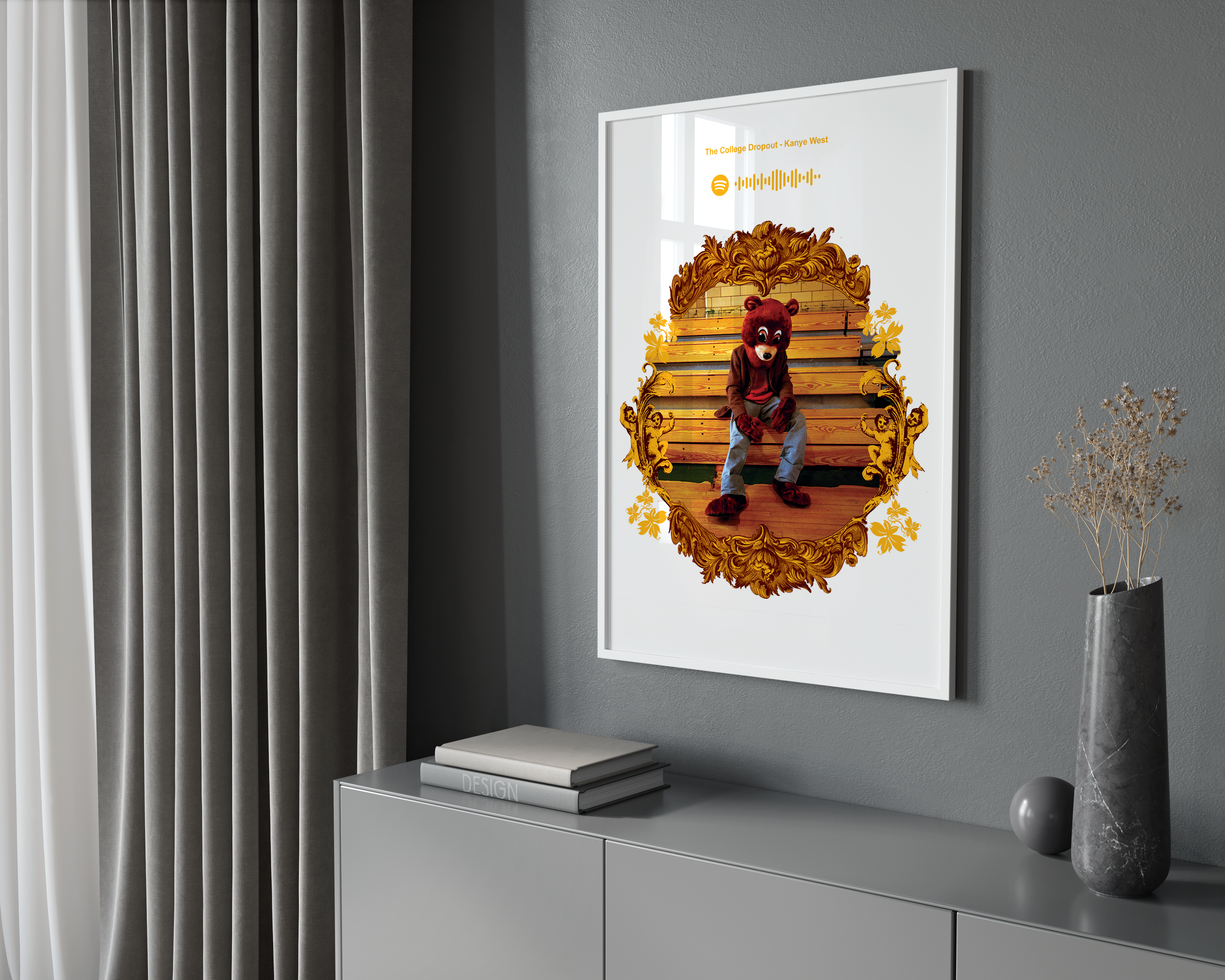 Kanye West 'The College Dropout' Spotify Poster | Hype Posters