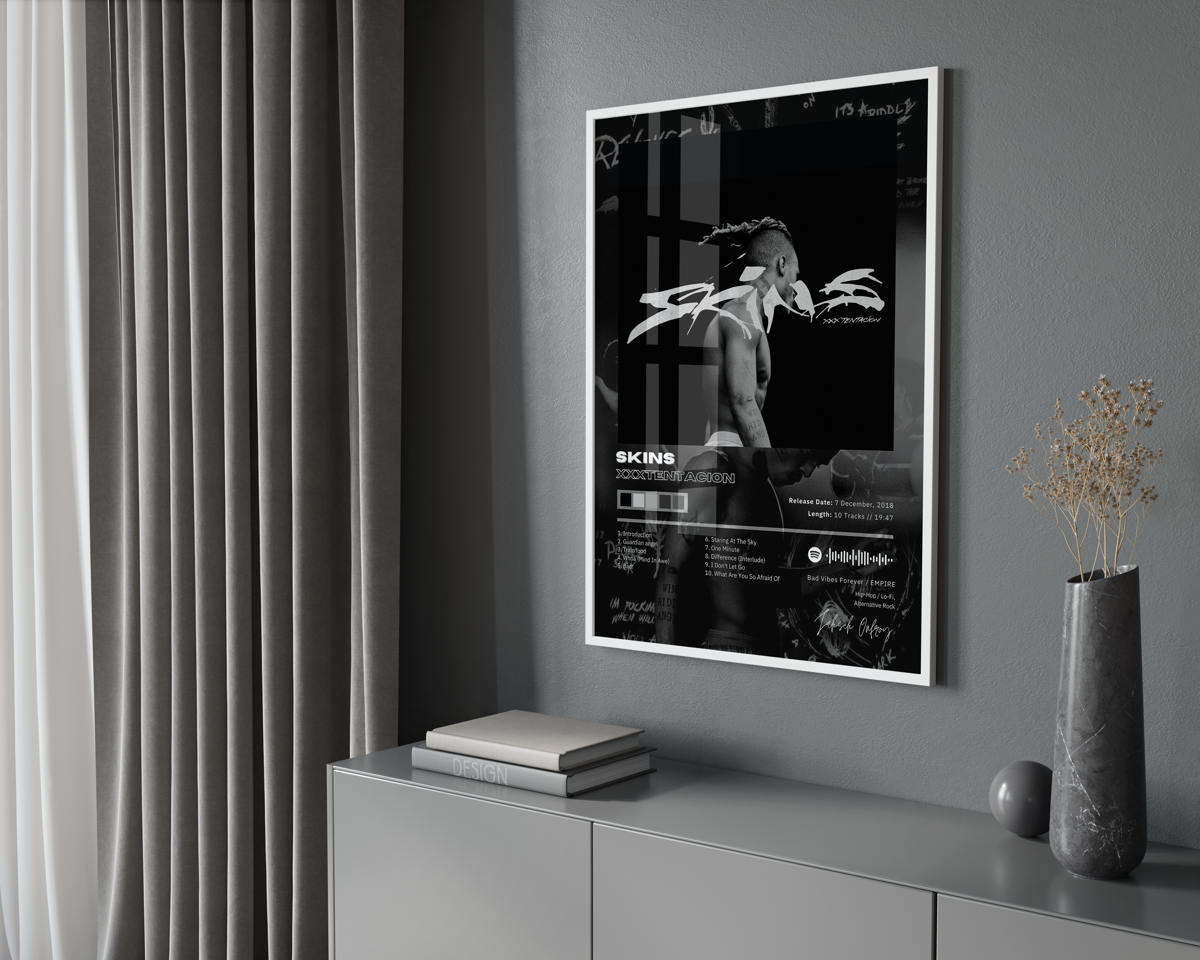 XXXTENTACION 'Skins' Album Poster | Hype Posters