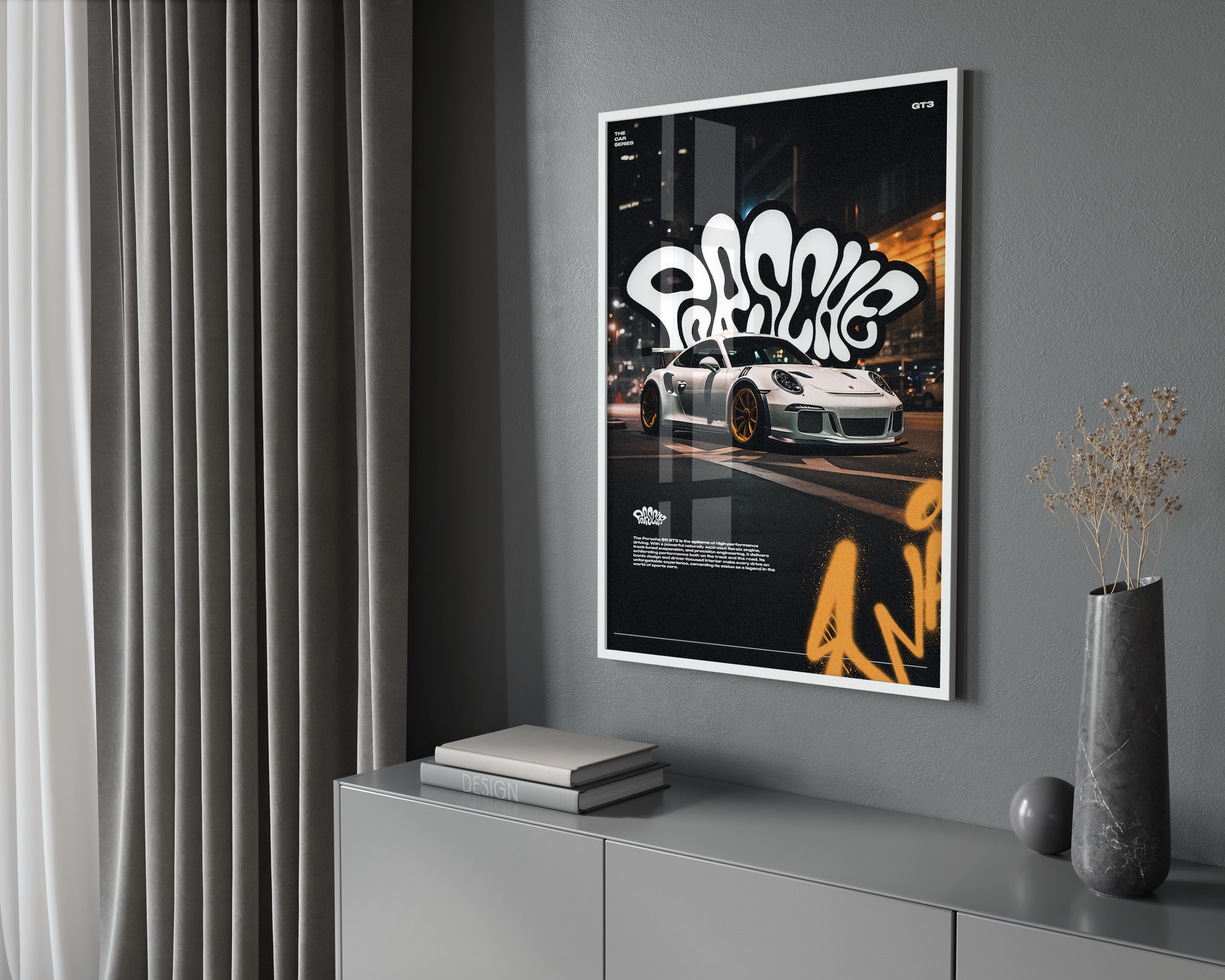 Porsche 911 GT3 City Poster | Hype Posters