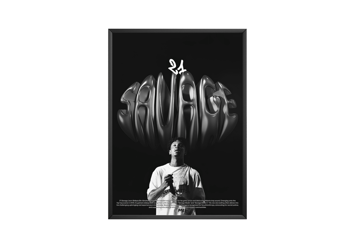 21 Savage 'Chronicle' Poster - Posters, Prints & Wall Art | HYPE Posters