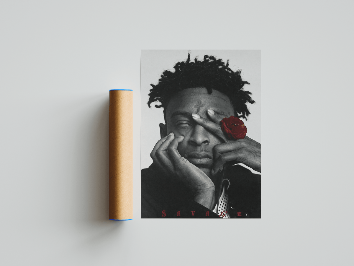 21 Savage - Rose Poster - Posters, Prints & Wall Art | HYPE Posters