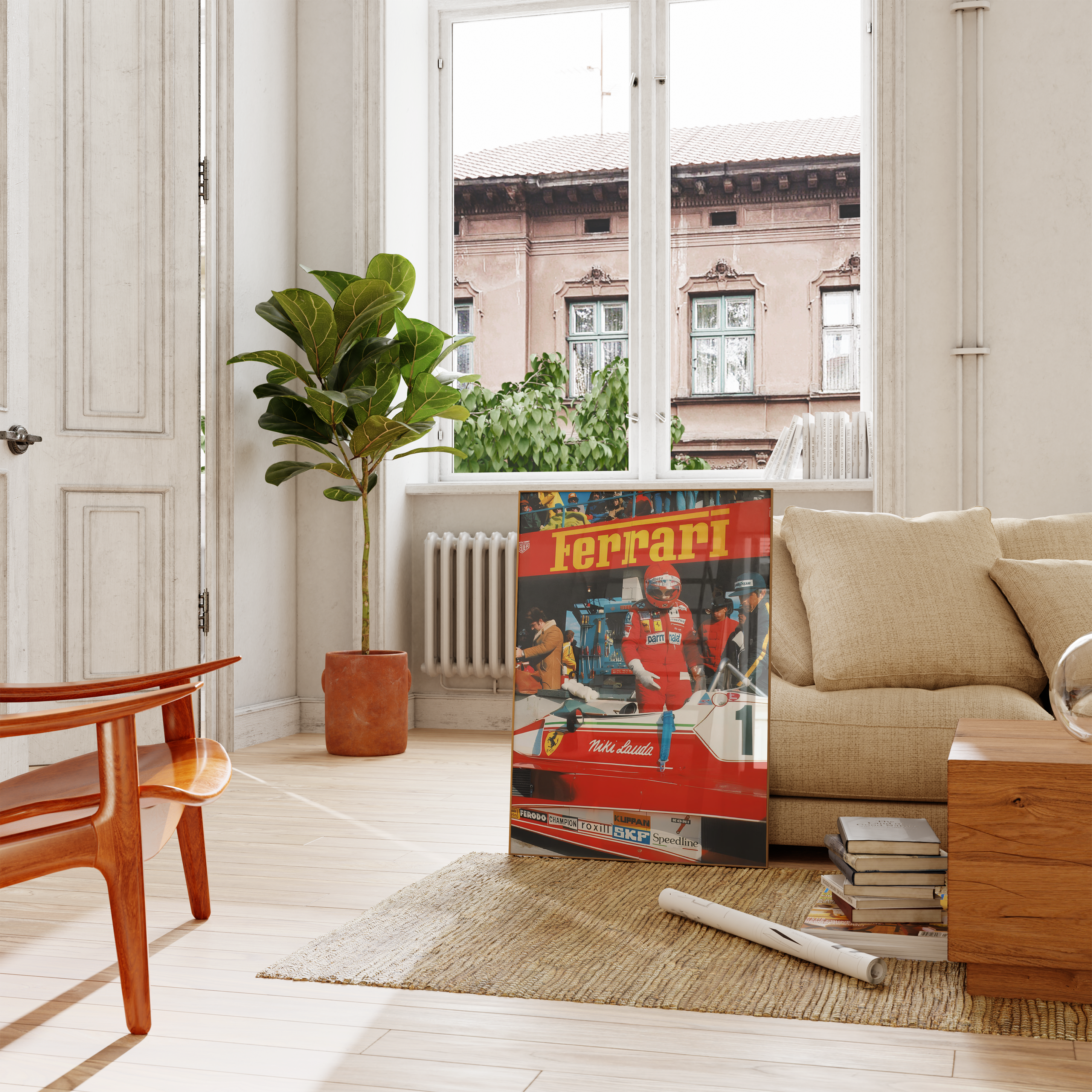 Ferrari Lauda F1 Vintage Poster | Hype Posters