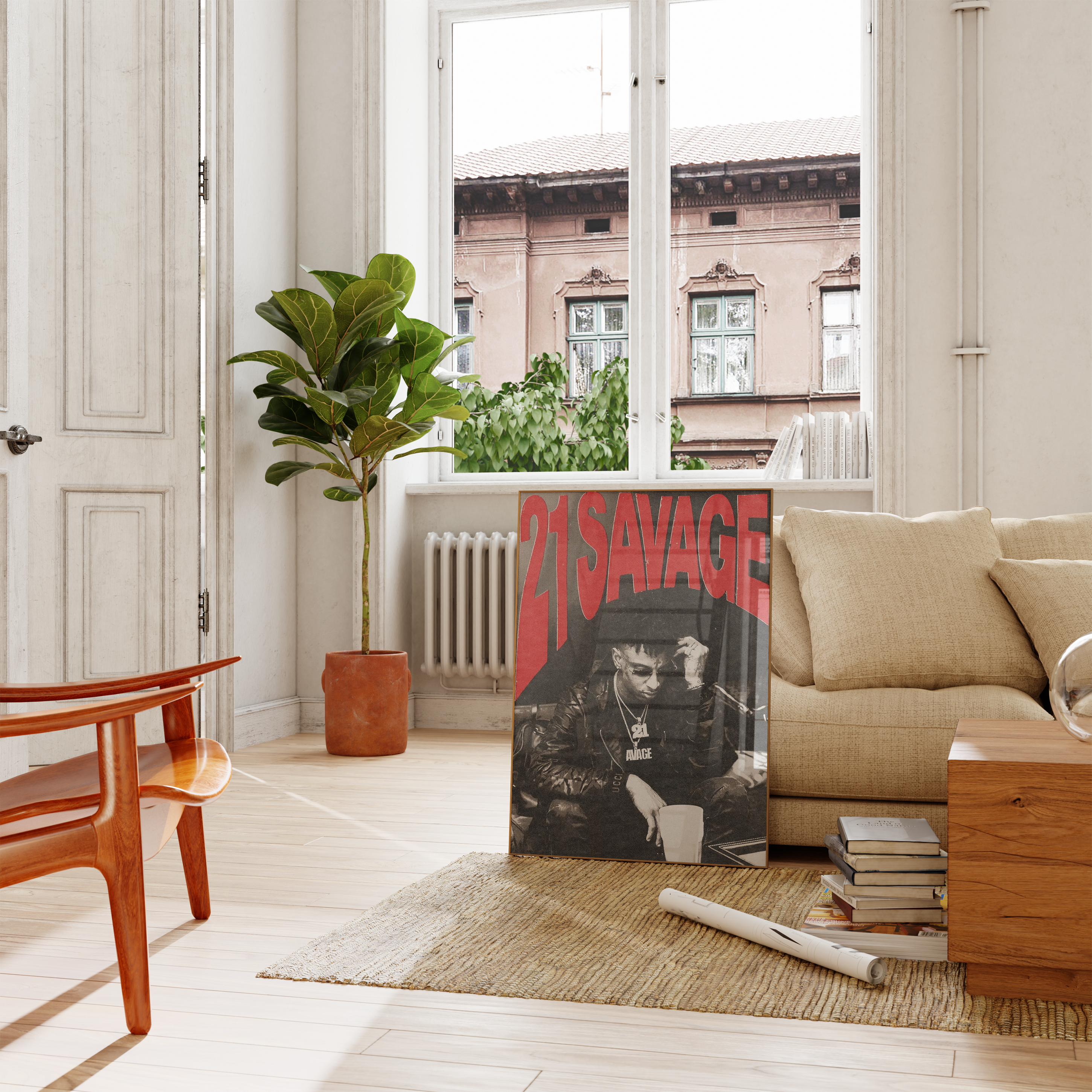 21 Savage Red Writing Poster | Hype Posters