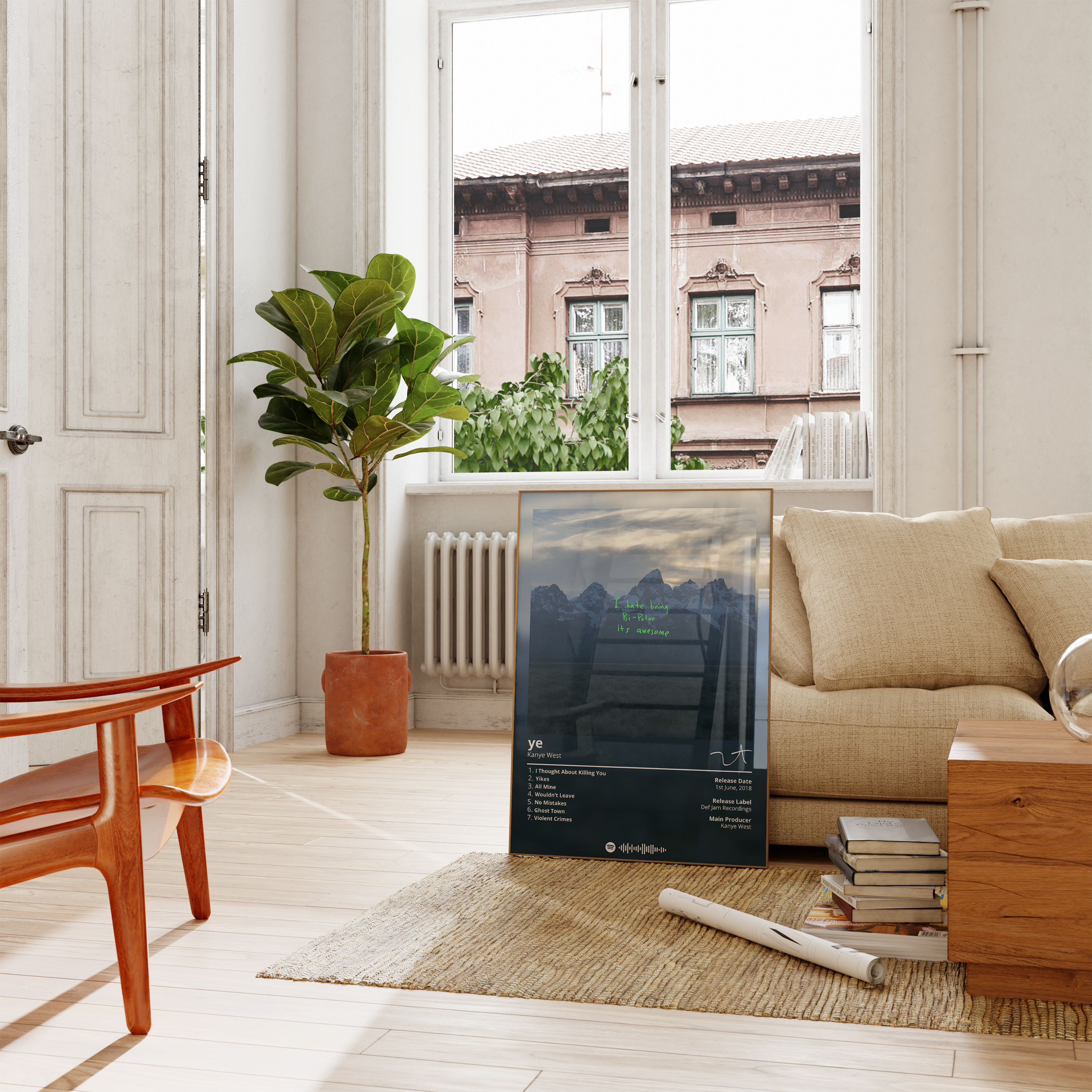 Kanye West 'Ye' Album Poster | Hype Posters