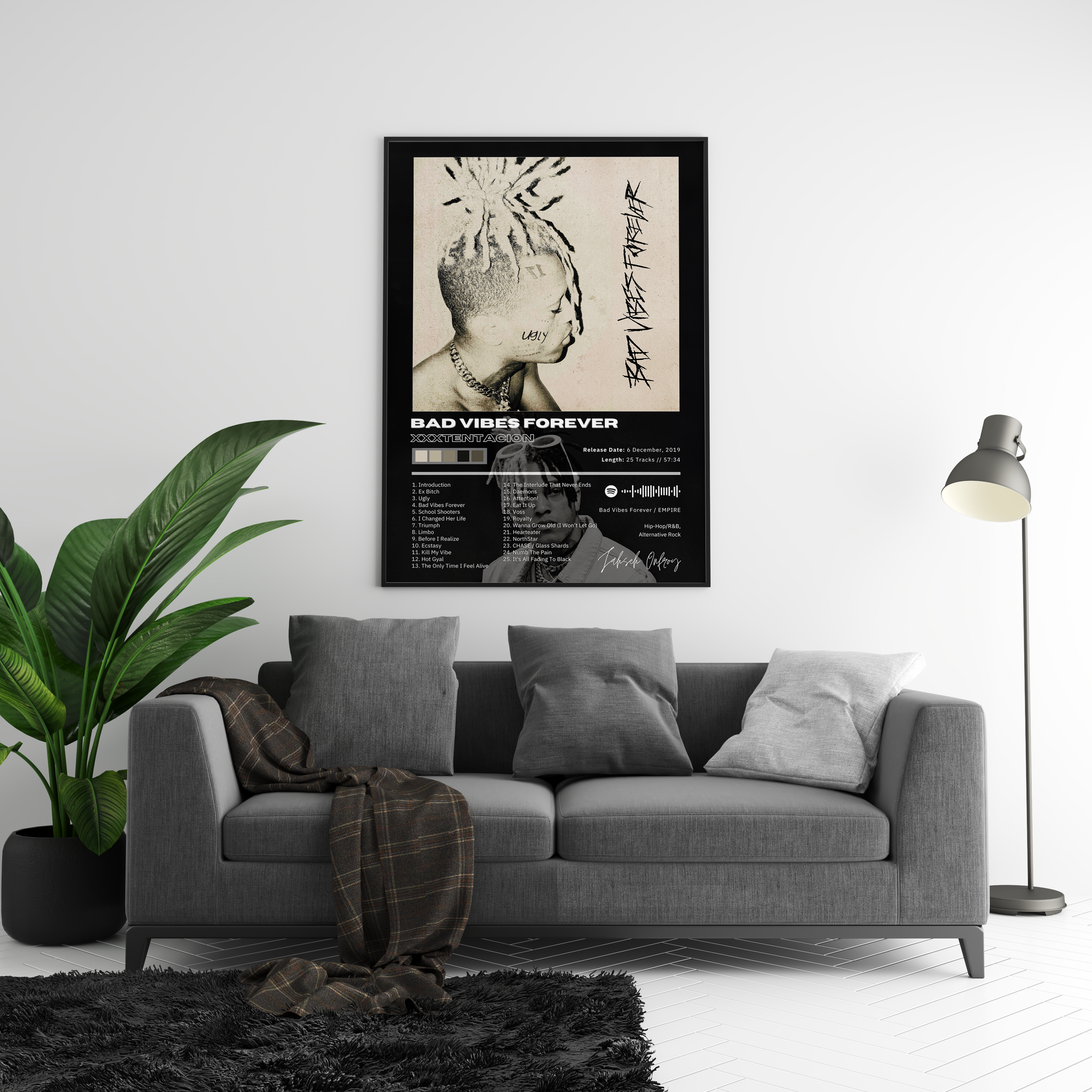 XXXTENTACION 'Bad Vibes Forever' Album Poster | Hype Posters