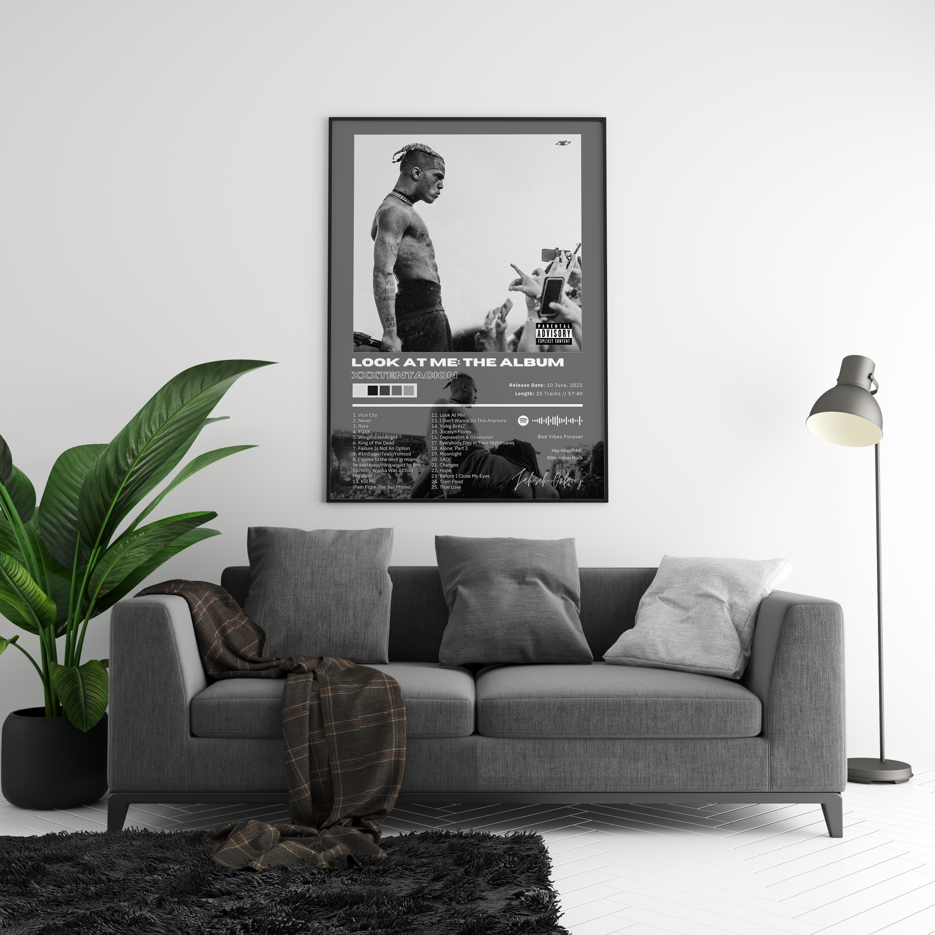 XXXTENTACION 'LOOK AT ME: THE ALBUM' Album Poster | Hype Posters