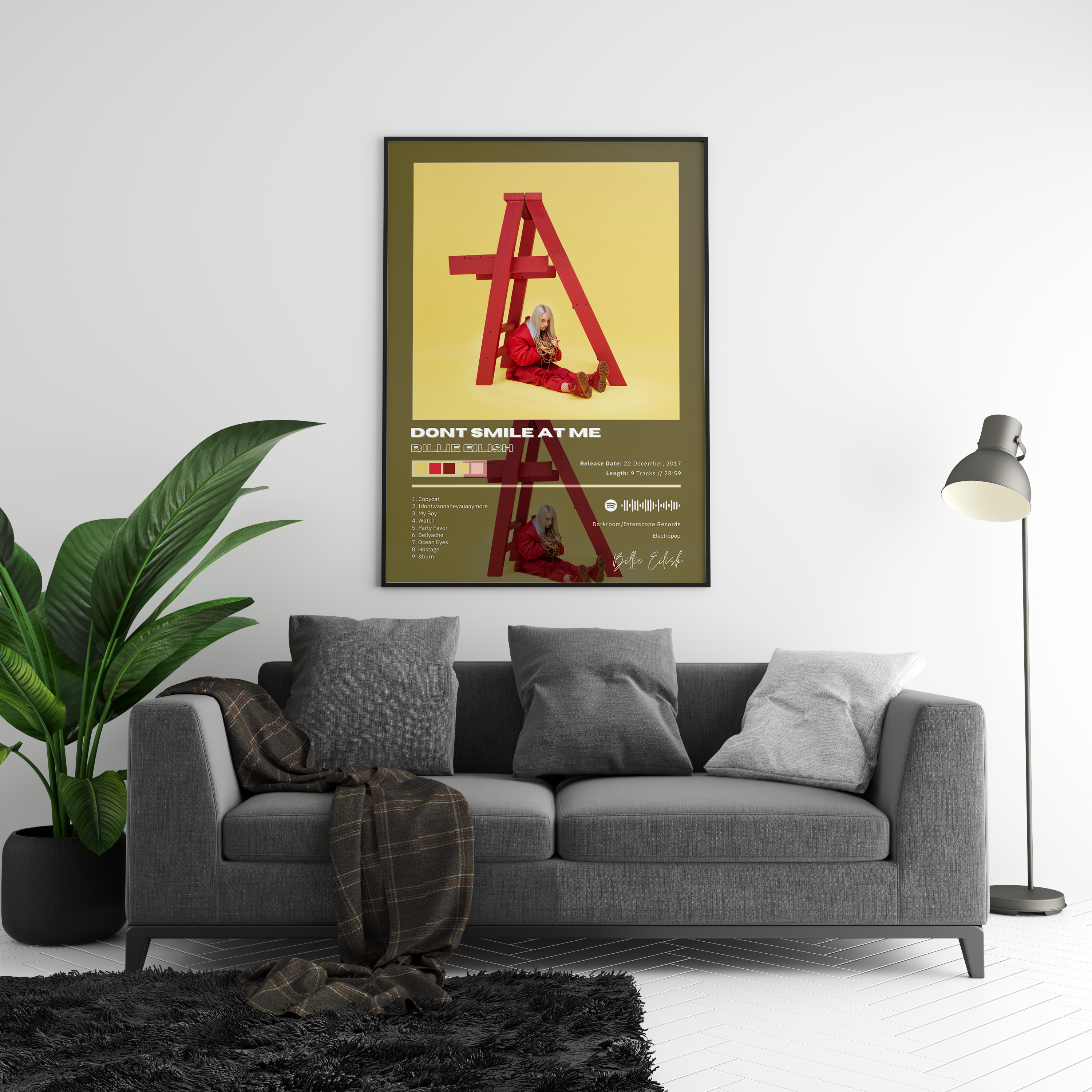 Billie Eilish 'dont smile at me' Album Poster | Hype Posters