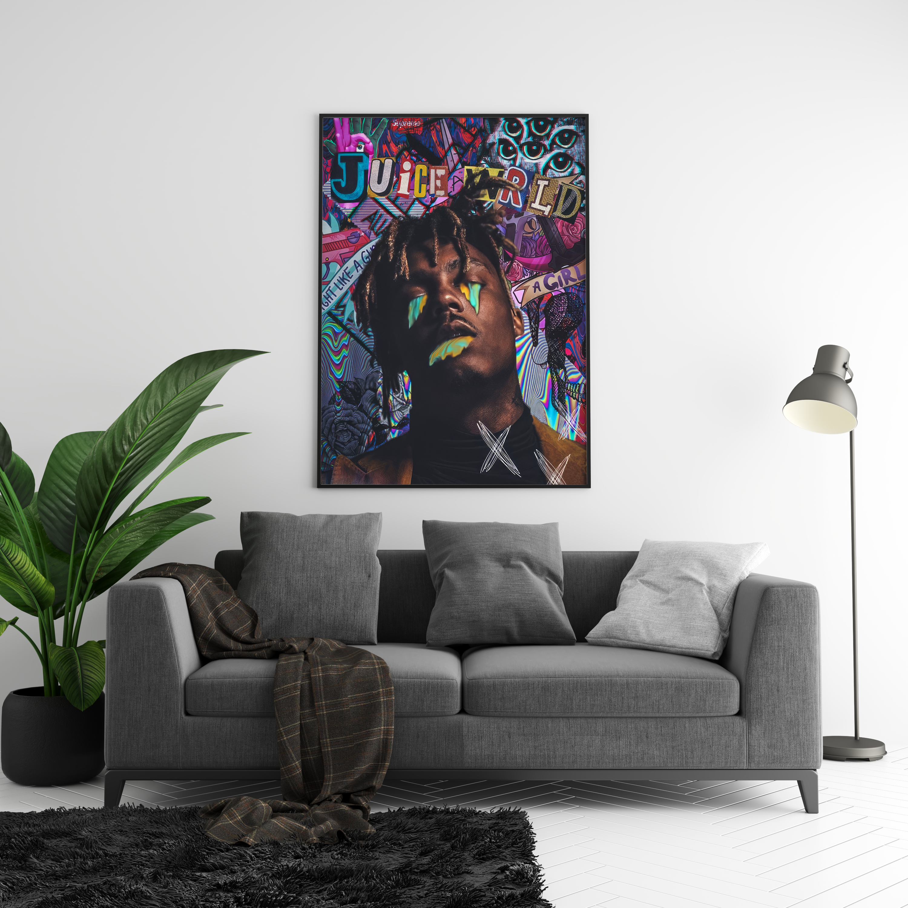 Juice WRLD 'Paint' Poster | Hype Posters