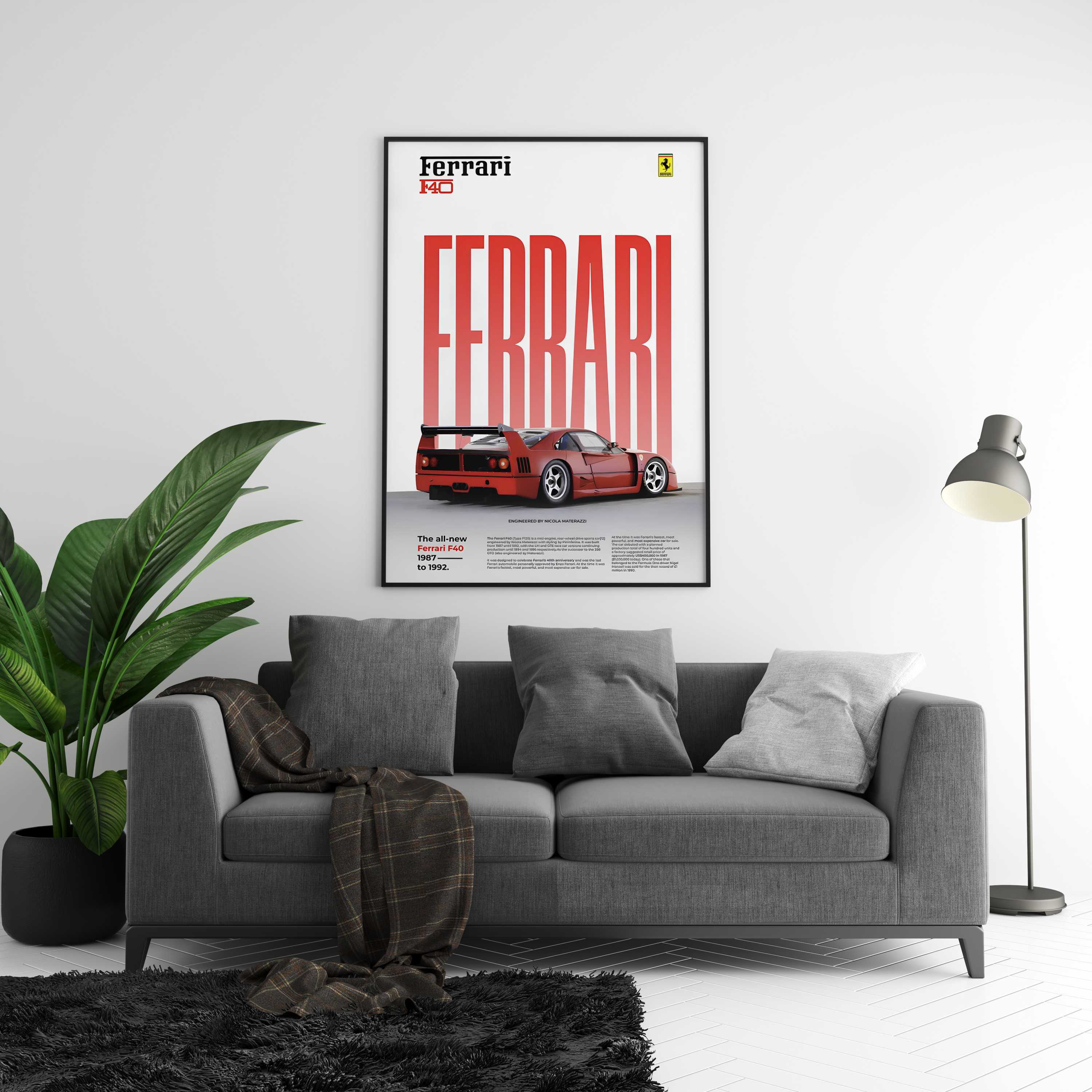 Ferrari F40 Classic Series Poster | Hype Posters