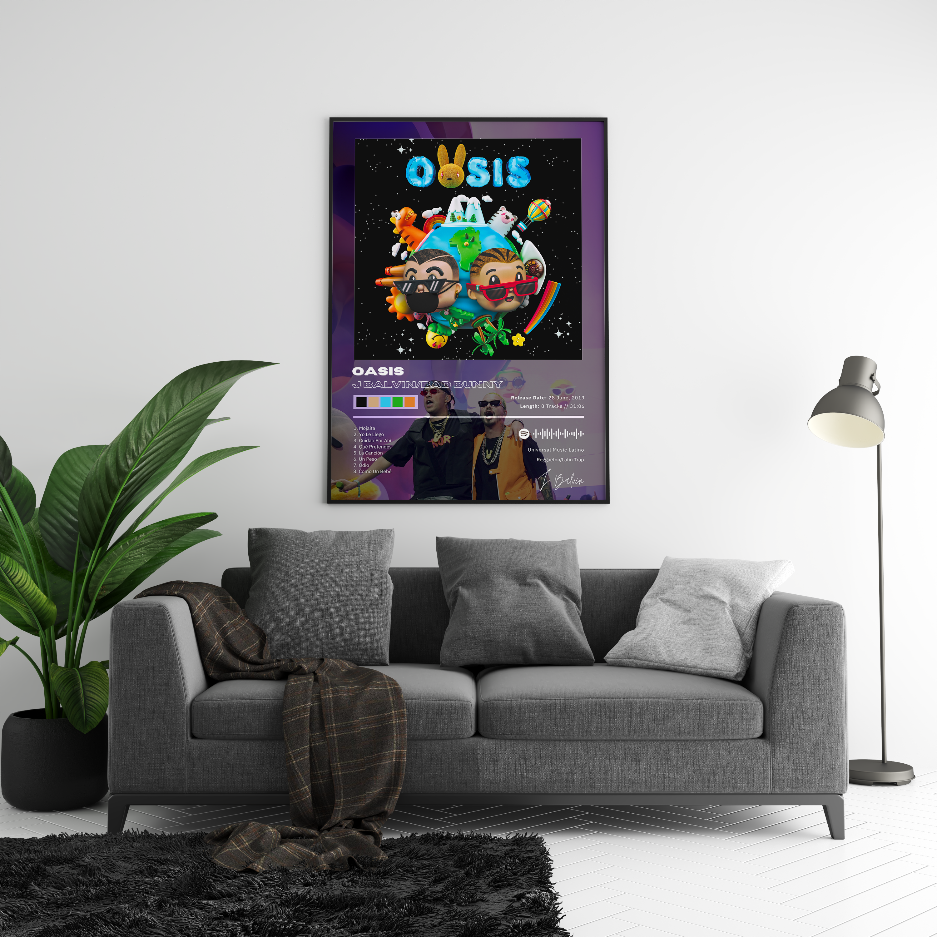 J Balvin 'OASIS' Album Poster | Hype Posters