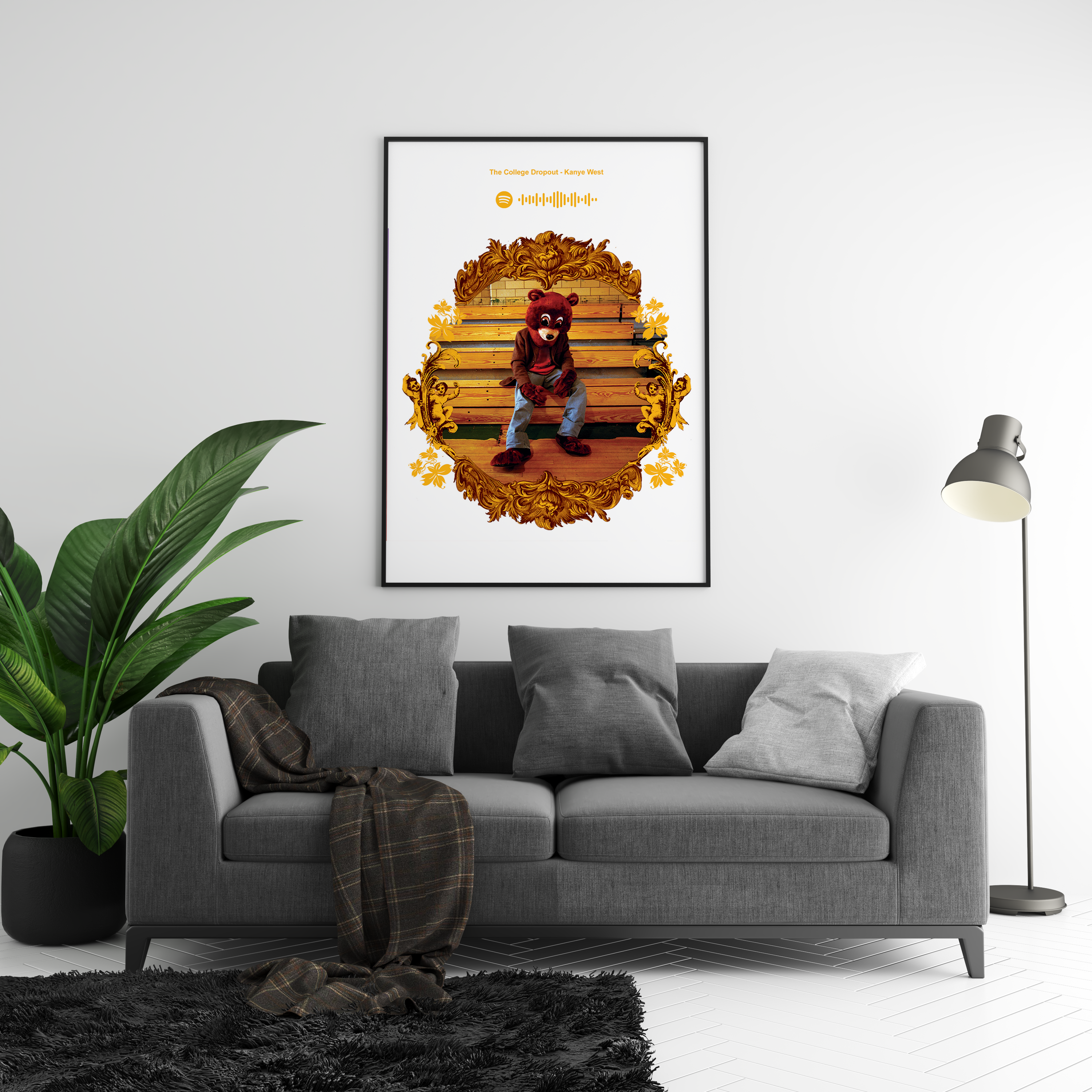 Kanye West 'The College Dropout' Spotify Poster | Hype Posters