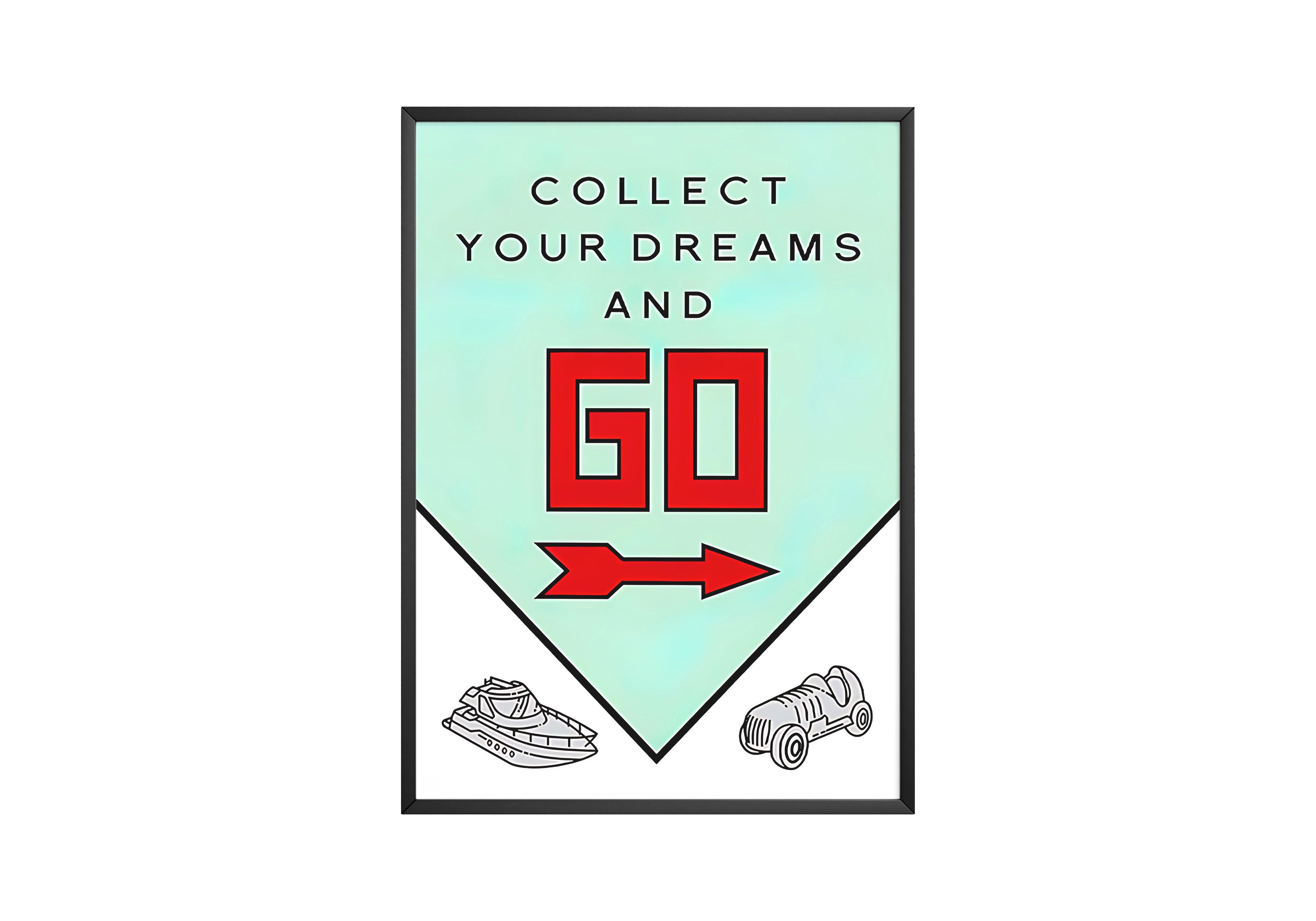 Monopoly 'Collect Your Dreams' Poster | Hype Posters
