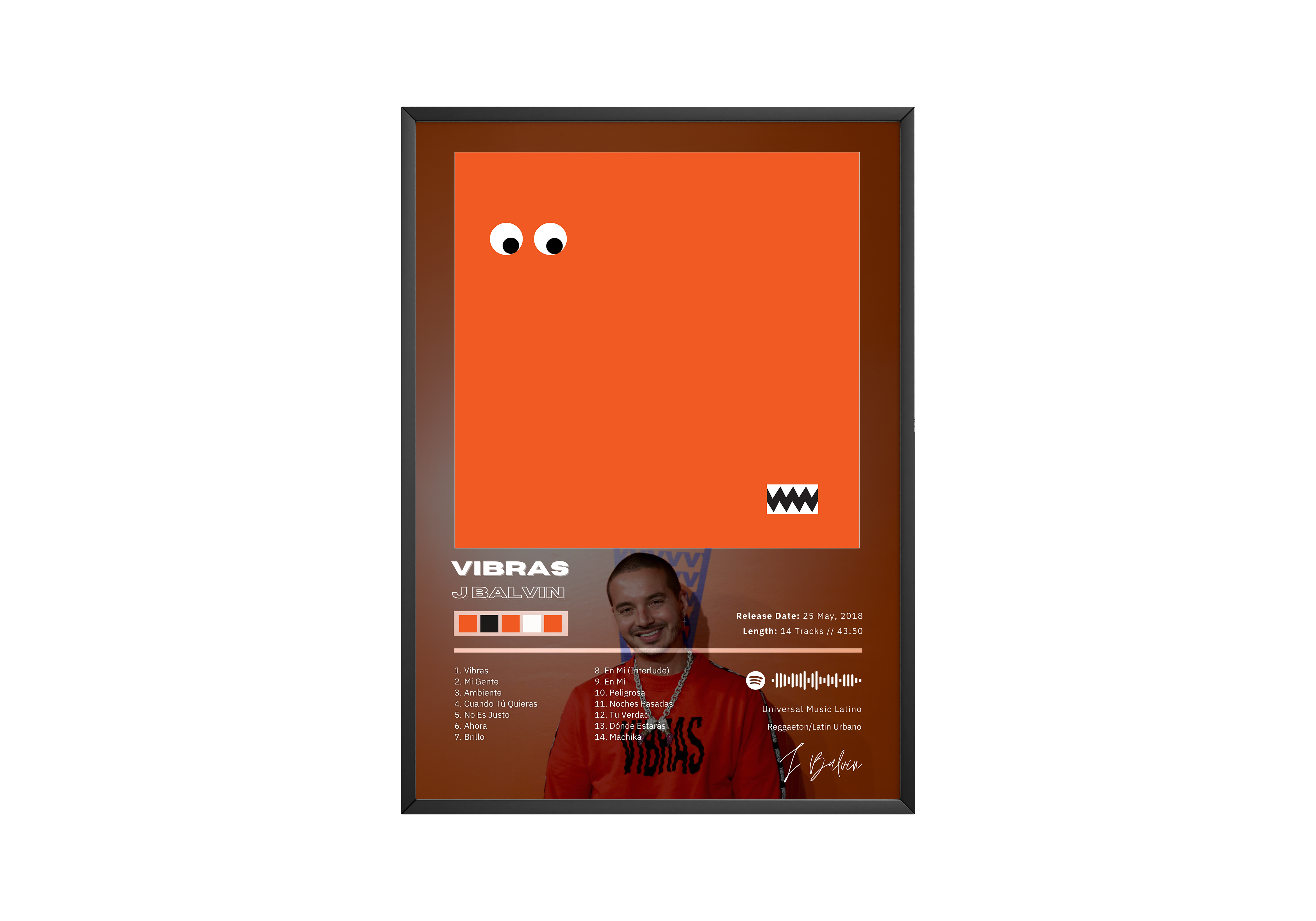 J Balvin 'Vibras' Album Poster | Hype Posters