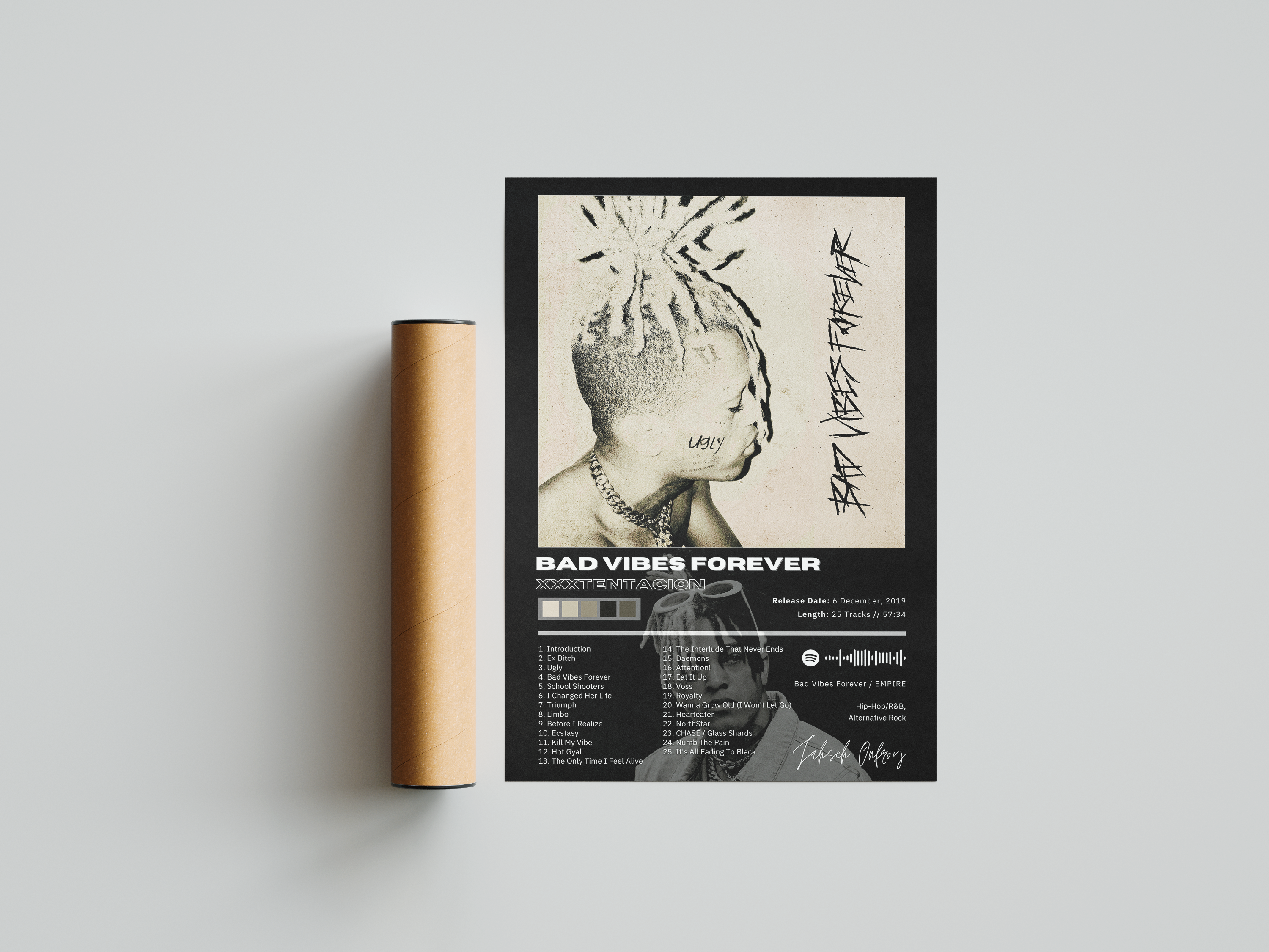 XXXTENTACION 'Bad Vibes Forever' Album Poster | Hype Posters
