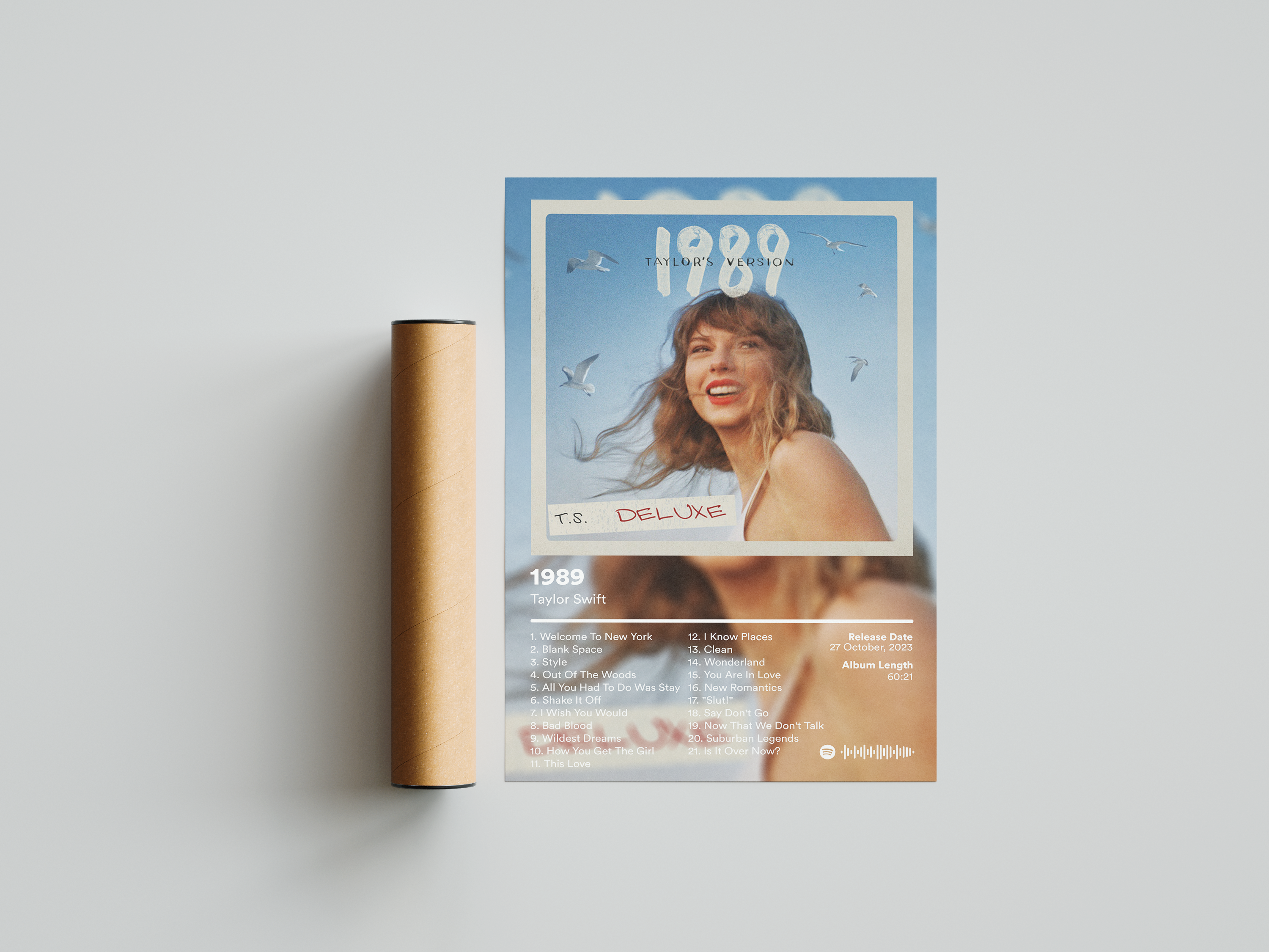 Taylor Swift '1989' (Taylor's Version) Album Poster | Hype Posters