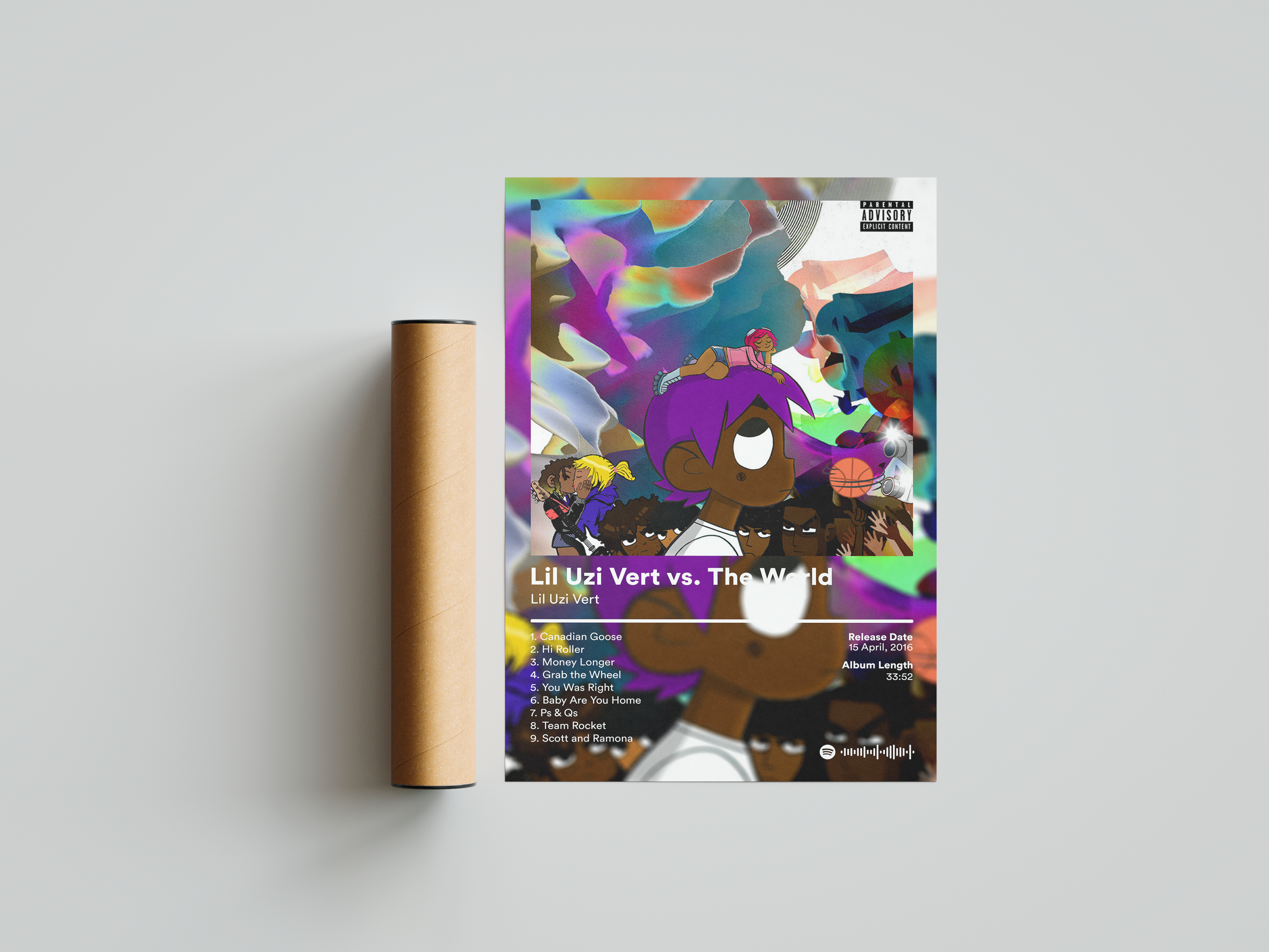 Lil Uzi Vert 'Vs. The World' Album Poster | Hype Posters