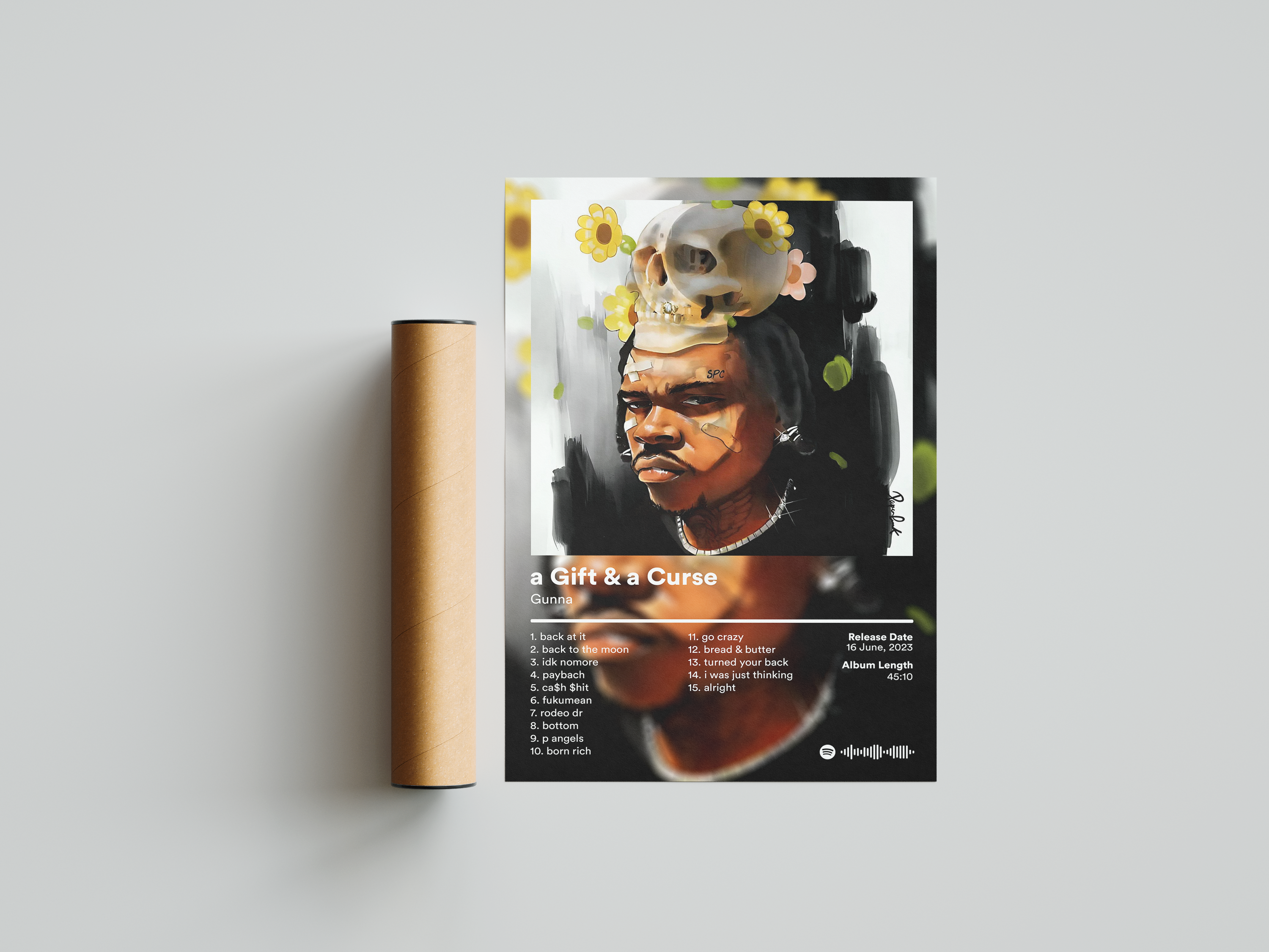 Gunna 'a Gift & a Curse' Album Poster | Hype Posters
