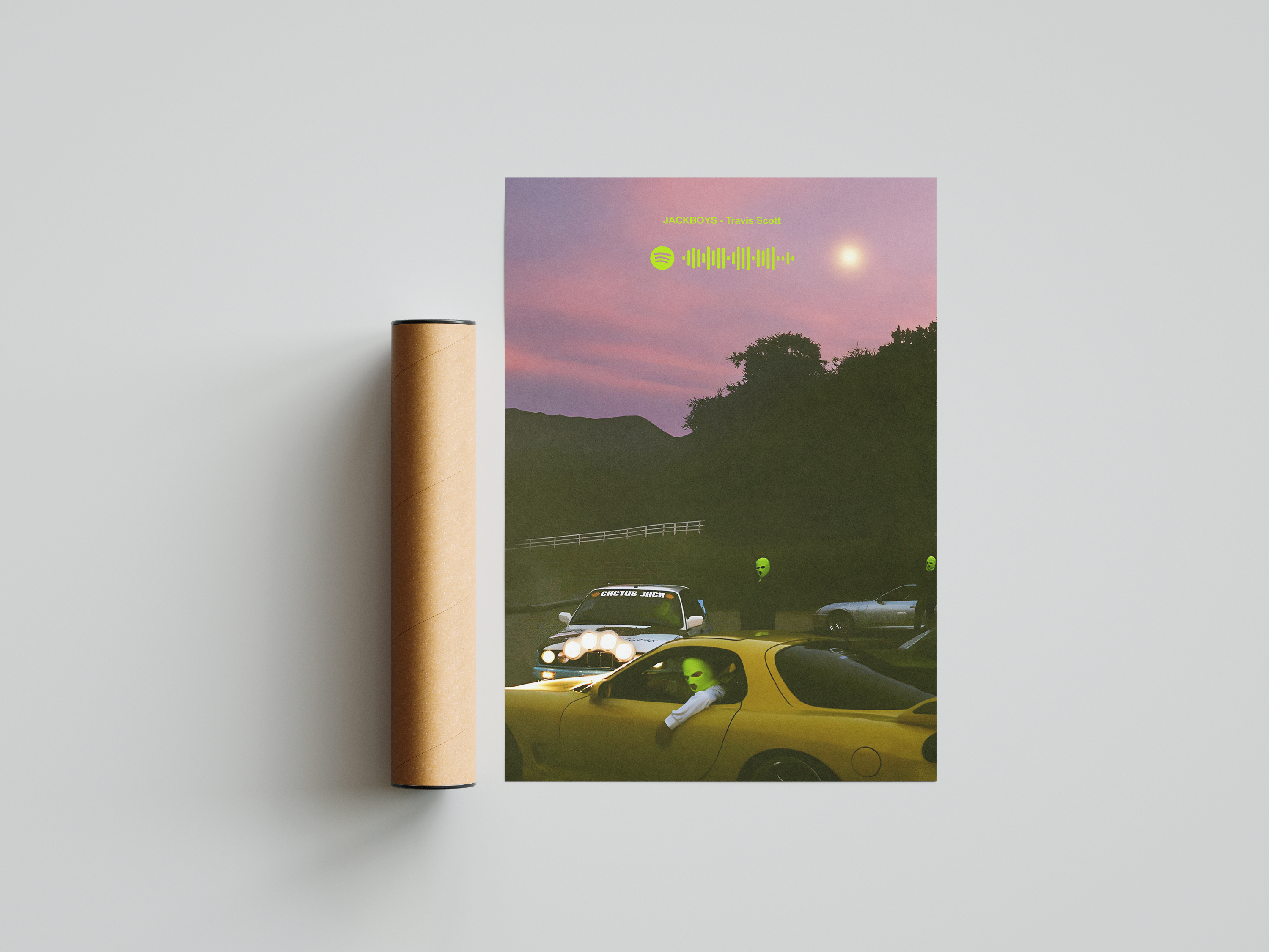 Travis Scott 'Jackboys' Spotify Poster | Hype Posters