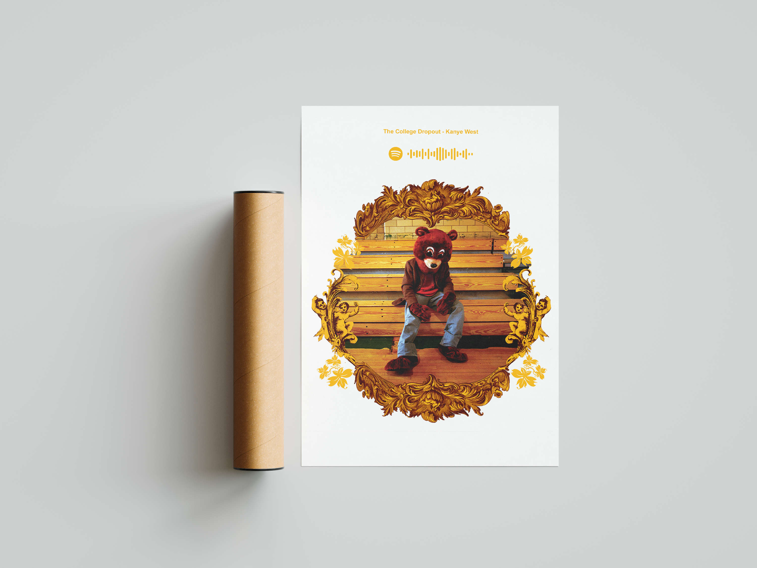 Kanye West 'The College Dropout' Spotify Poster | Hype Posters