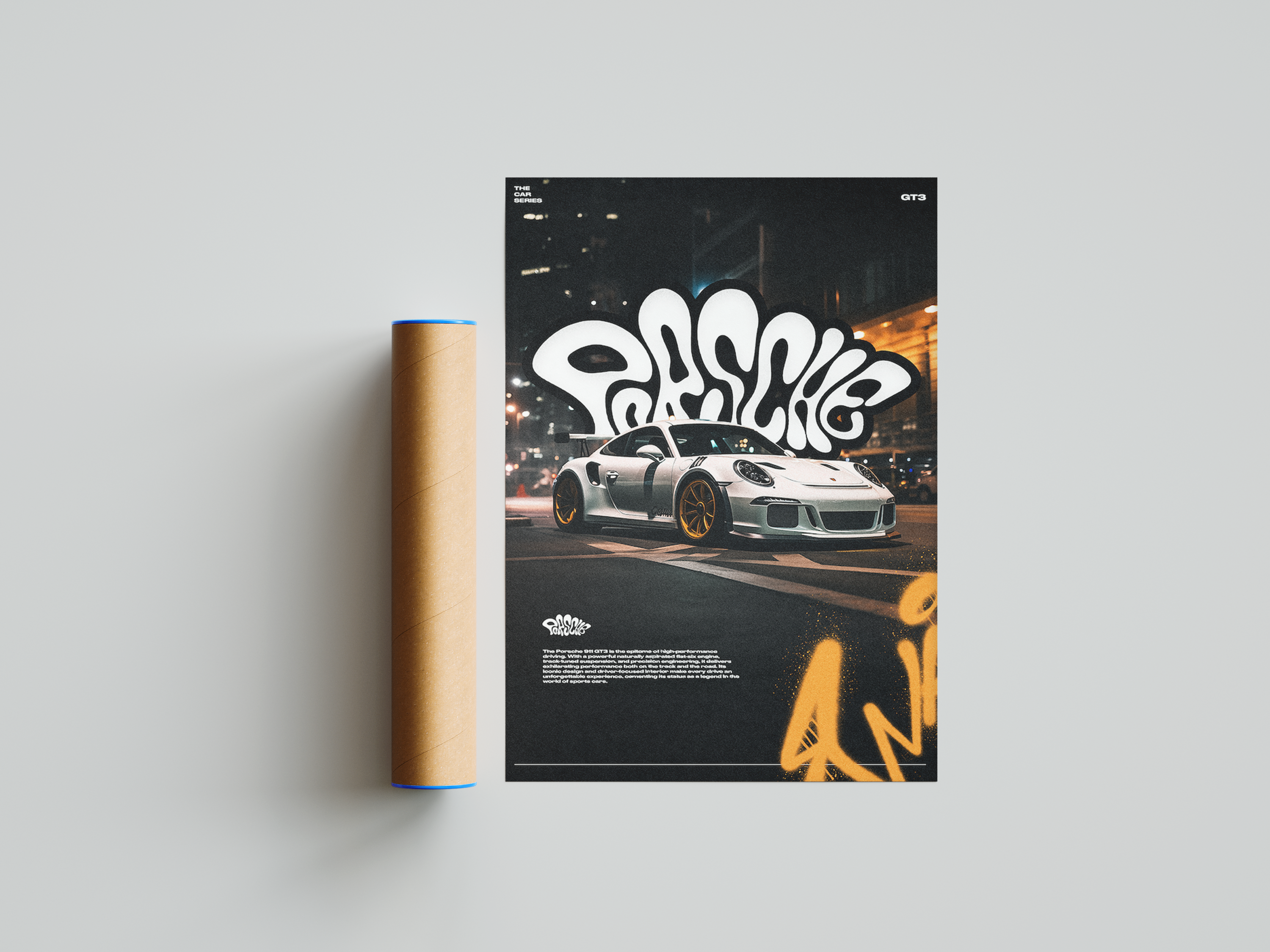 Porsche 911 GT3 City Poster | Hype Posters