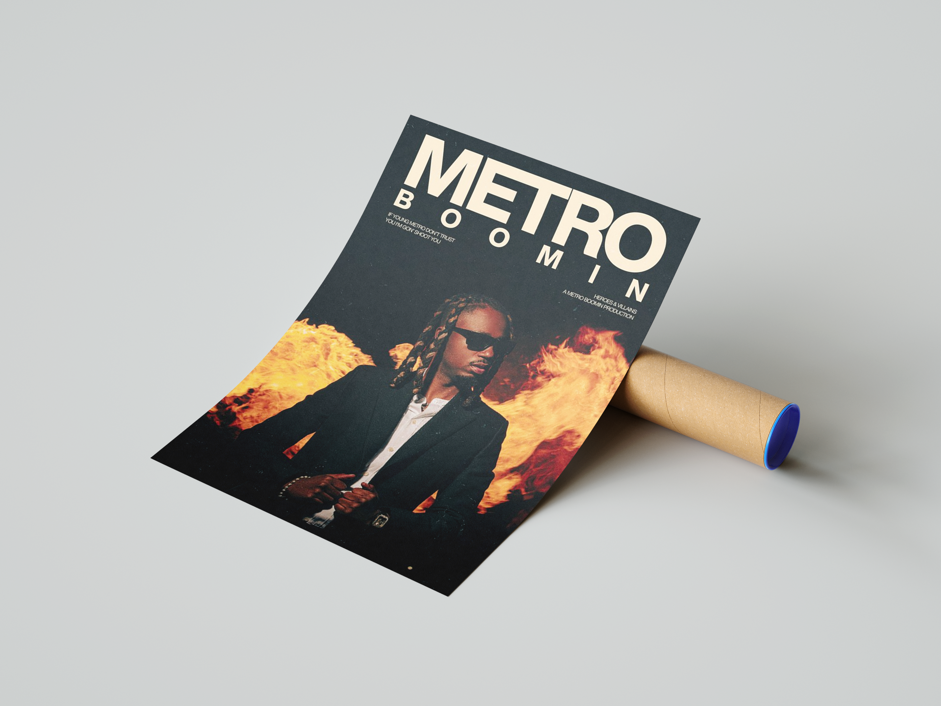 Metro Boomin 'Heroes & Villains' Poster | Hype Posters