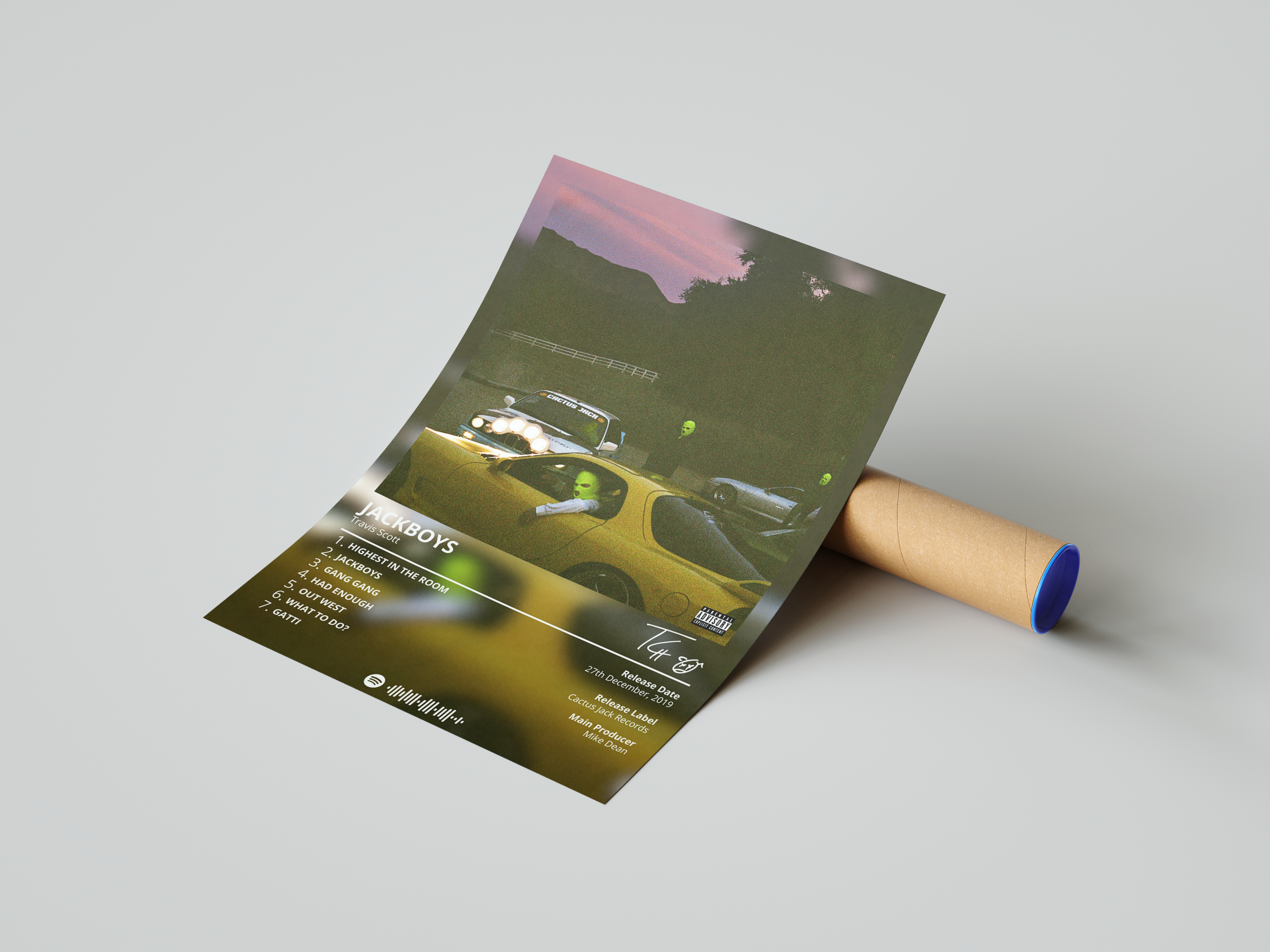 Travis Scott 'Jackboys' Album Poster | Hype Posters