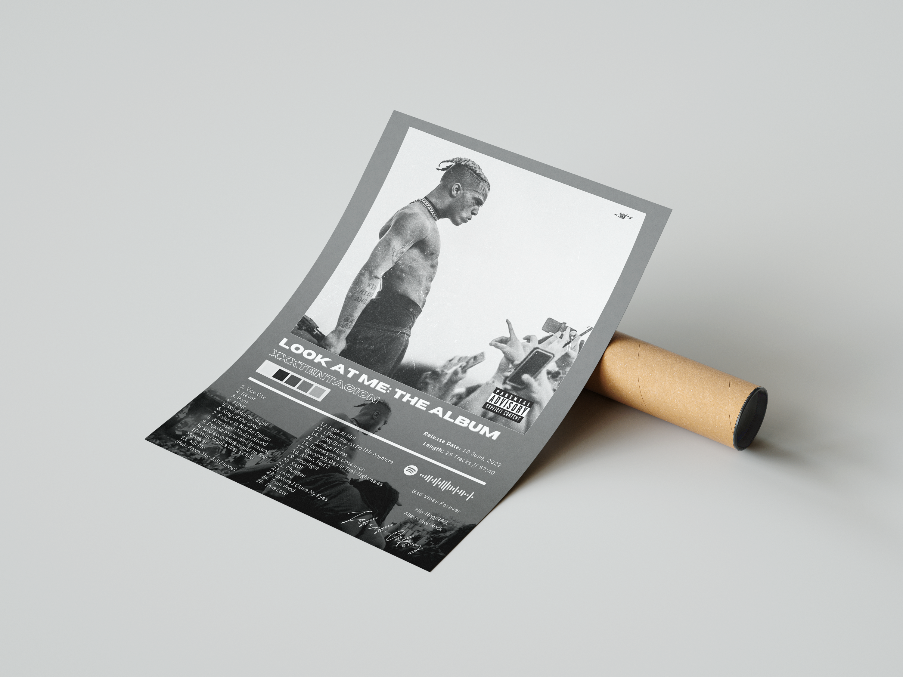 XXXTENTACION 'LOOK AT ME: THE ALBUM' Album Poster | Hype Posters