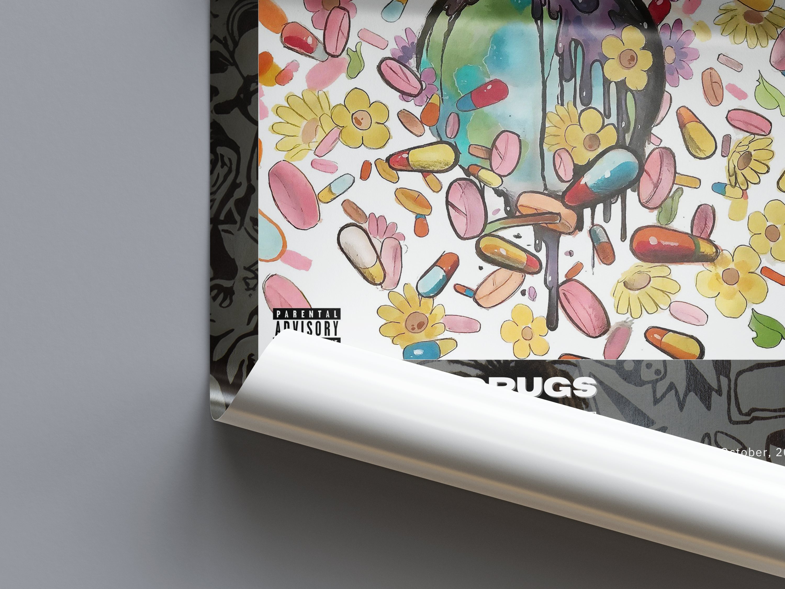 Juice WRLD 'WRLD On Drugs' Album Poster | Hype Posters