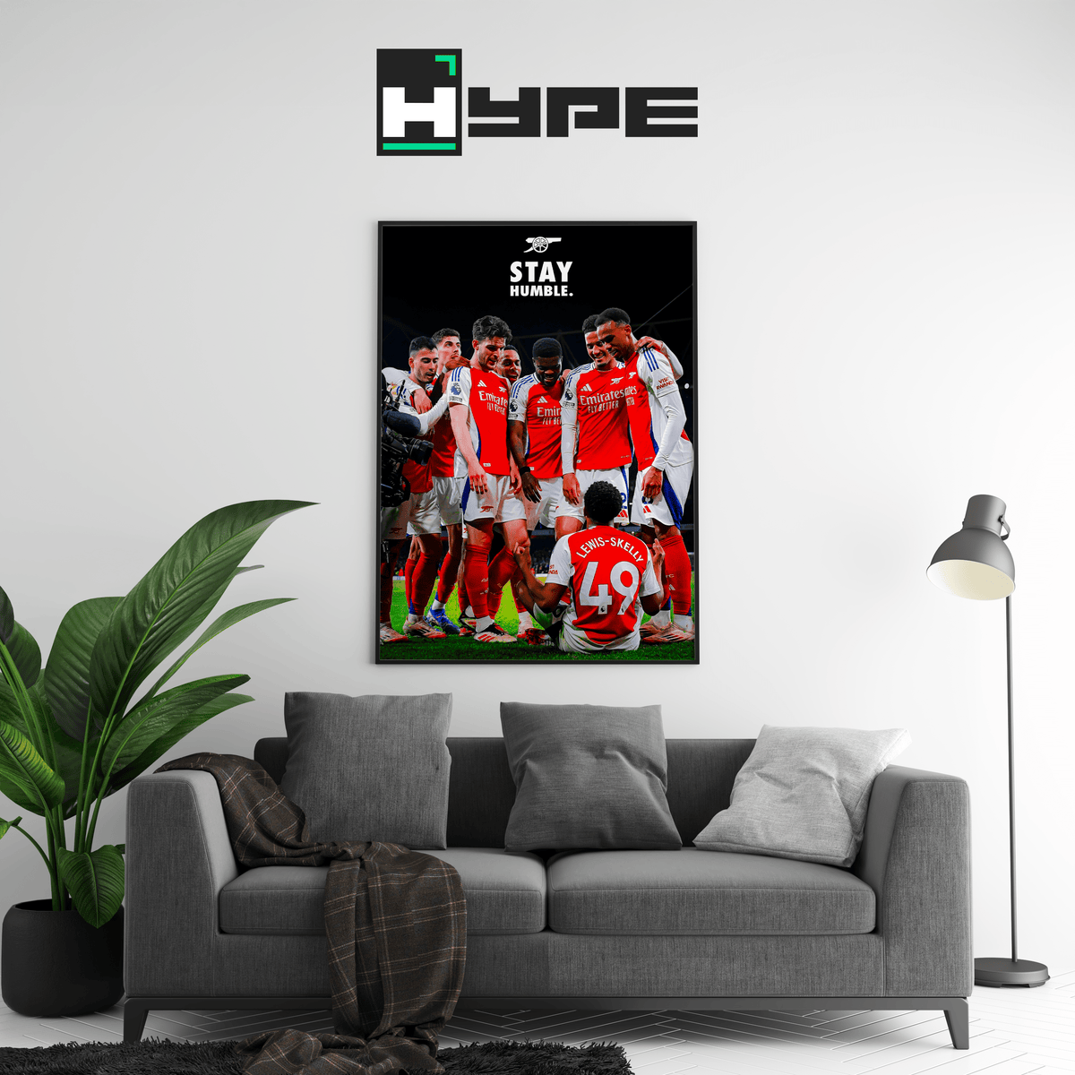 Arsenal 'Stay Humble' Poster - Posters, Prints & Wall Art | HYPE Posters