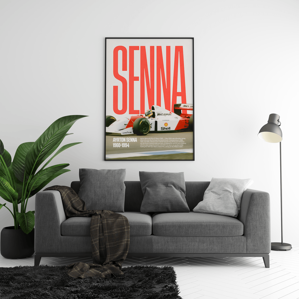 Ayrton Senna Vintage Poster - Posters, Prints & Wall Art | HYPE Posters