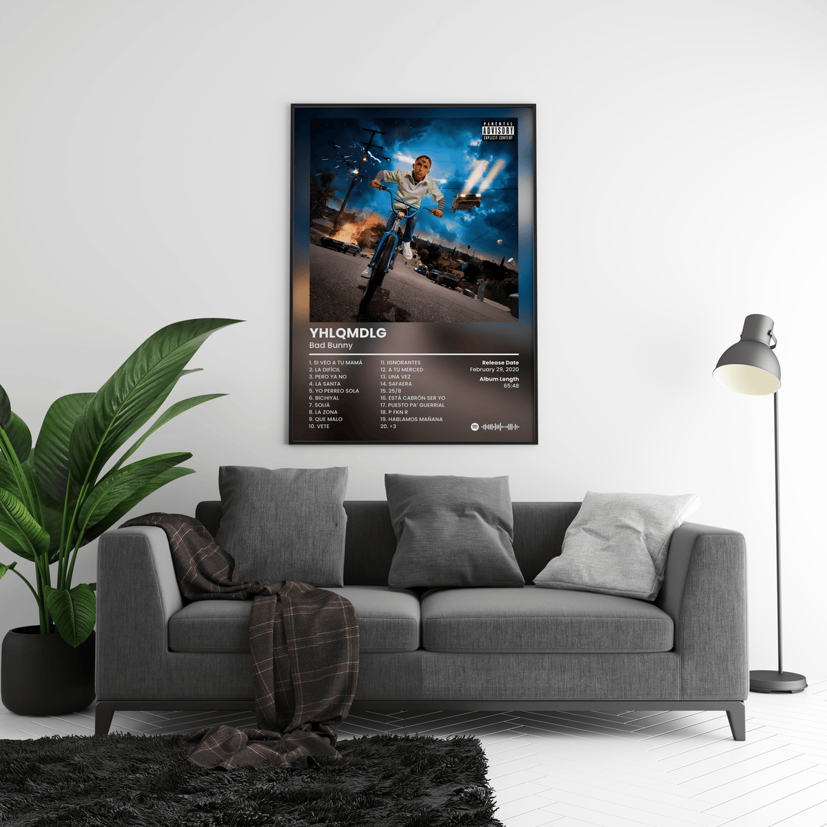Bad Bunny 'YHLQMDLG' Album Poster - Posters, Prints & Wall Art | HYPE Posters