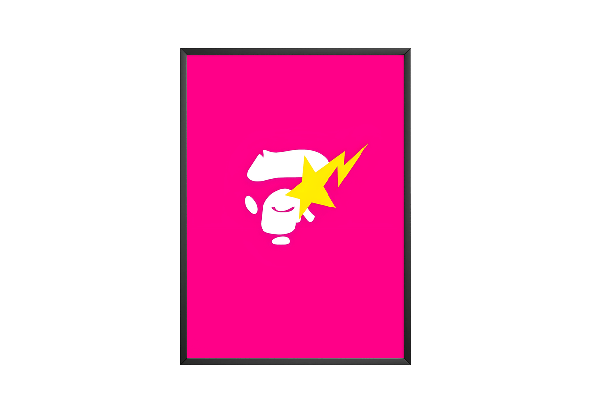 BAPE Pink Poster - Posters, Prints & Wall Art | HYPE Posters