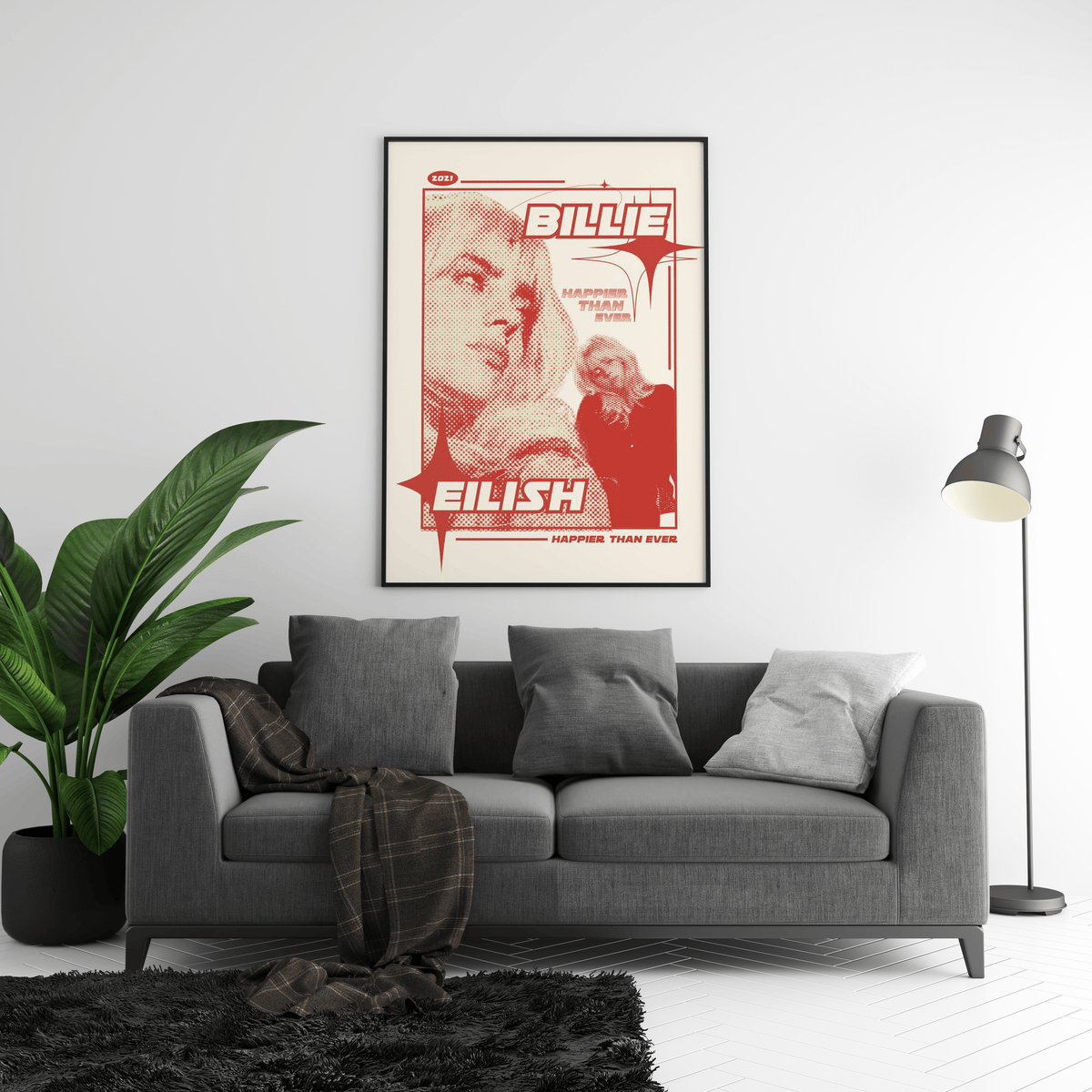 Billie Eilish 'Happier Than Ever' Poster - Posters, Prints & Wall Art | HYPE Posters