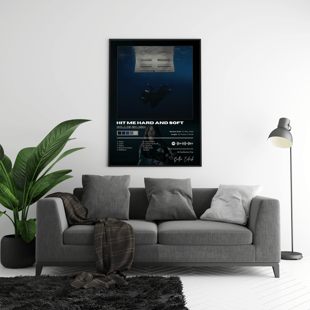 Billie Eilish 'Hit Me Hard And Soft' Album Poster - Posters, Prints & Wall Art | HYPE Posters