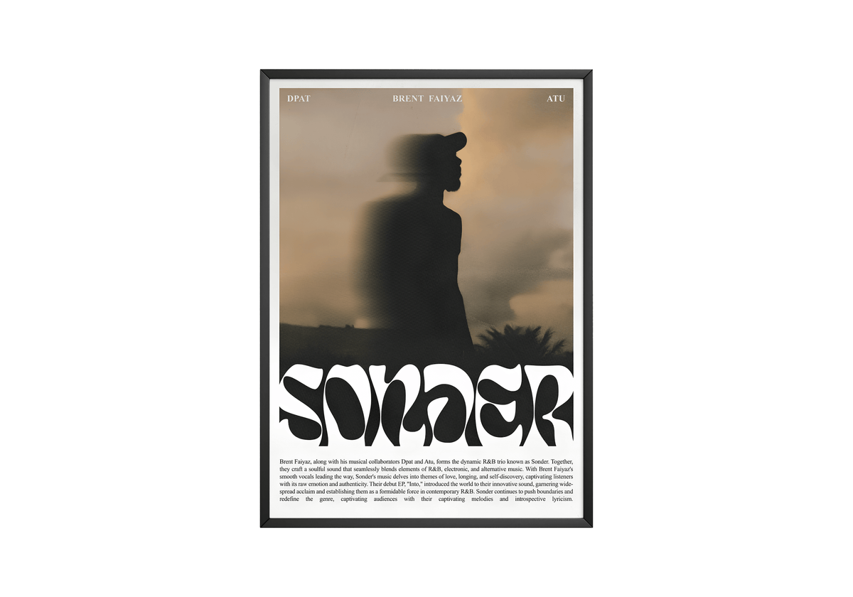 Brent Faiyaz 'Sonder' Chronicle Poster - Posters, Prints & Wall Art | HYPE Posters