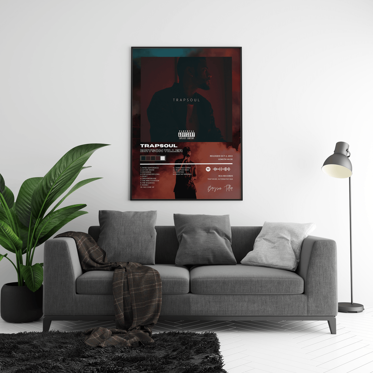 Bryson Tiller 'Trapsoul' Album Poster - Posters, Prints & Wall Art | HYPE Posters