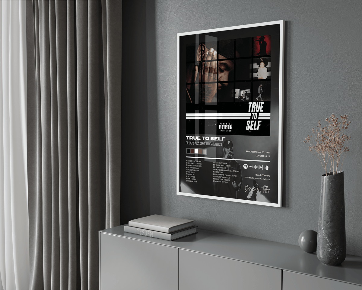Bryson Tiller 'True To Self' Album Poster - Posters, Prints & Wall Art | HYPE Posters