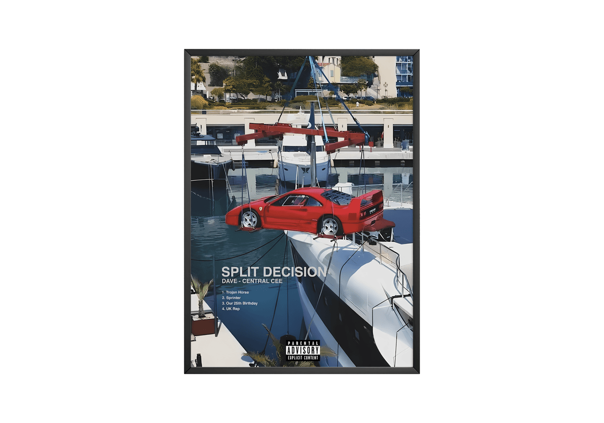 Central Cee Split Decision Poster - Posters, Prints & Wall Art | HYPE Posters