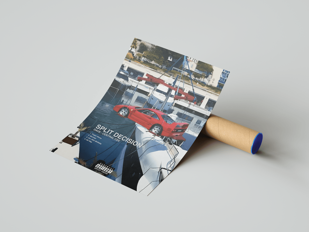 Central Cee Split Decision Poster - Posters, Prints & Wall Art | HYPE Posters