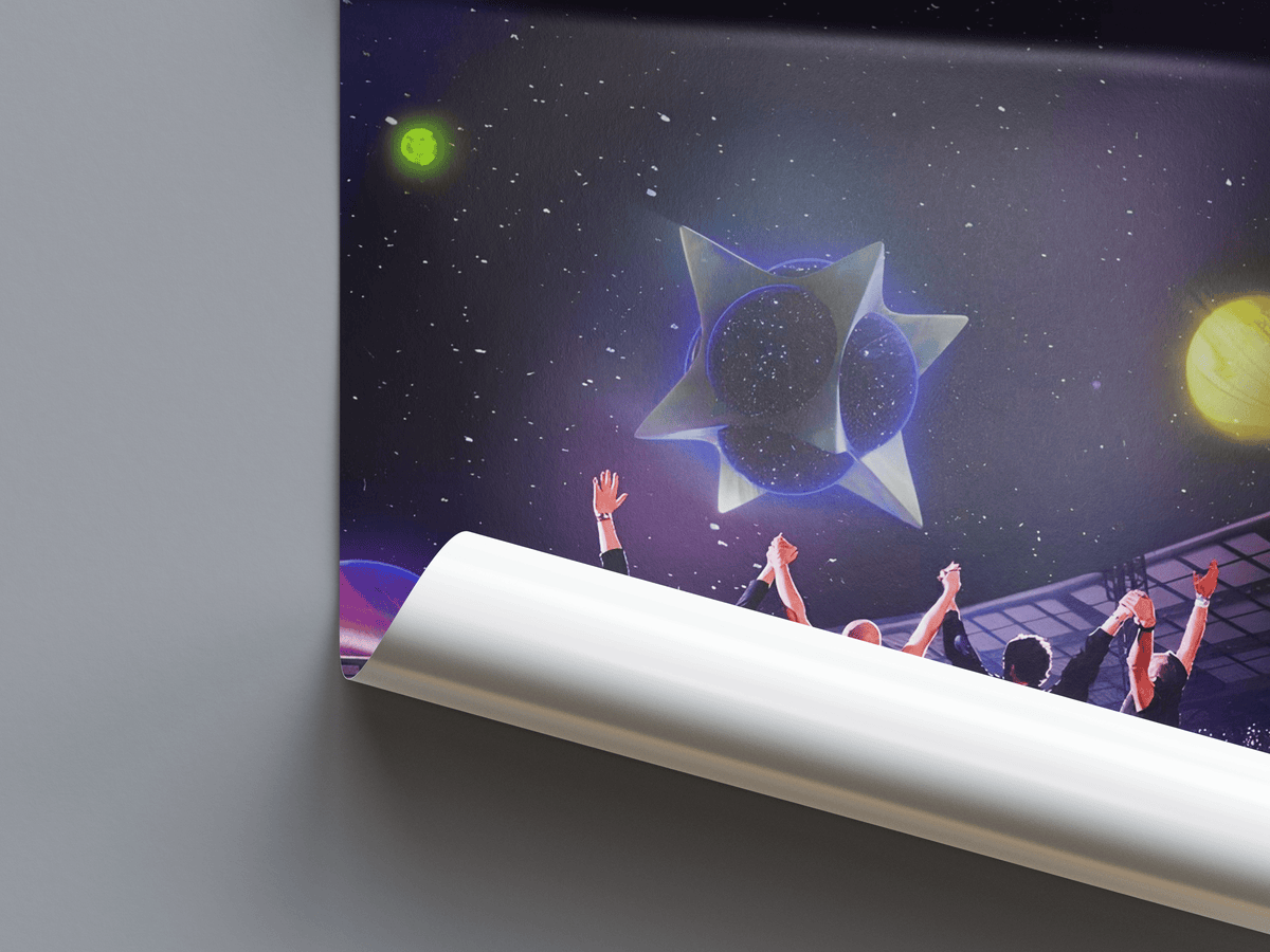 Coldplay 'Music Of Spheres' Poster - Posters, Prints & Wall Art | HYPE Posters