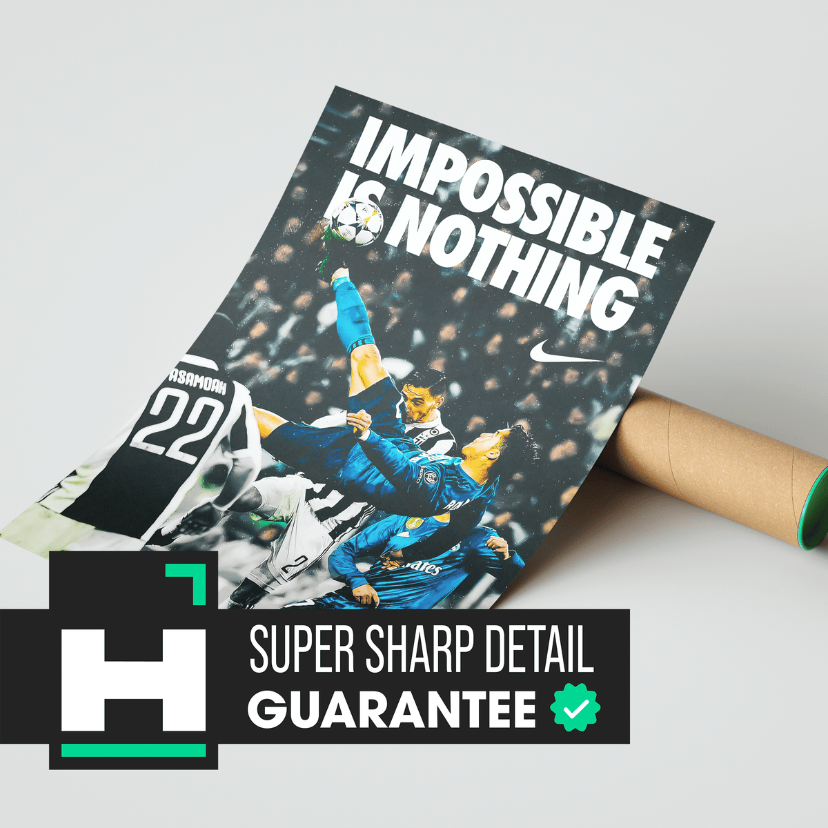 Cristiano Ronaldo 'Impossible Is Nothing' Poster - Posters, Prints & Wall Art | HYPE Posters