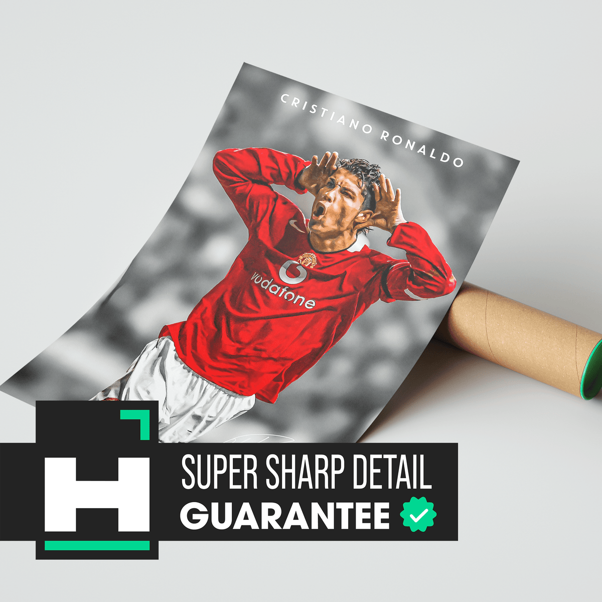 Cristiano Ronaldo Vintage Poster - Posters, Prints & Wall Art | HYPE Posters