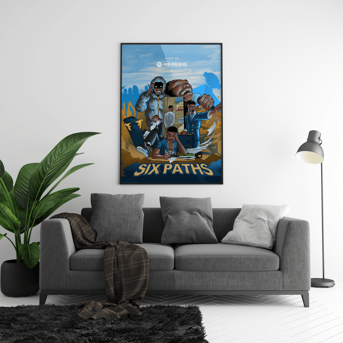 Dave 'Six Paths' Spotify Poster - Posters, Prints & Wall Art | HYPE Posters
