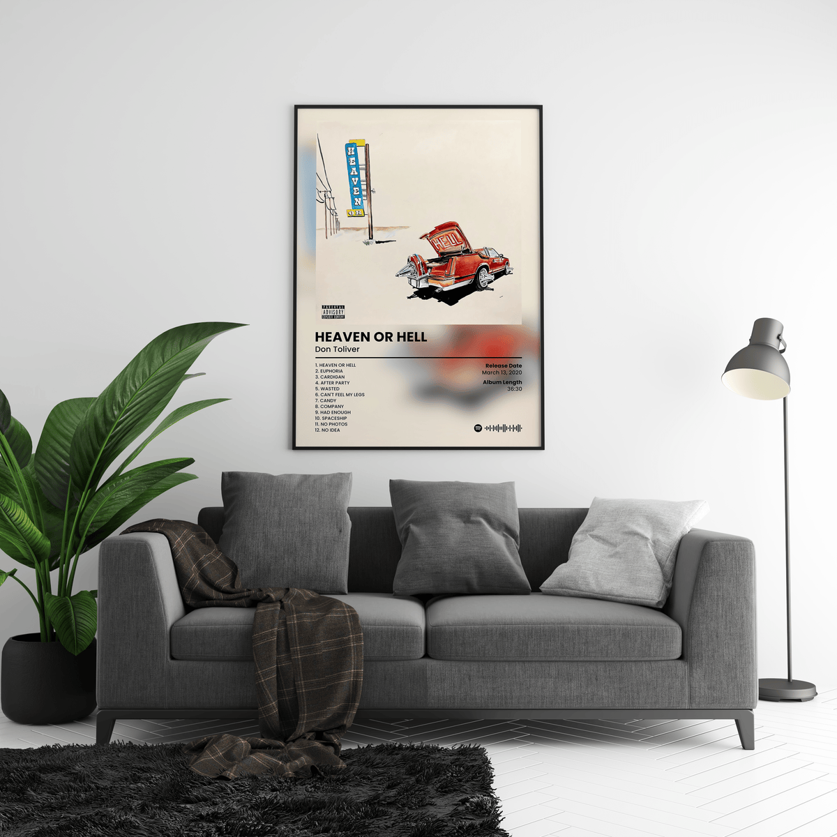 Don Toliver 'Heaven Or Hell' Album Poster - Posters, Prints & Wall Art | HYPE Posters