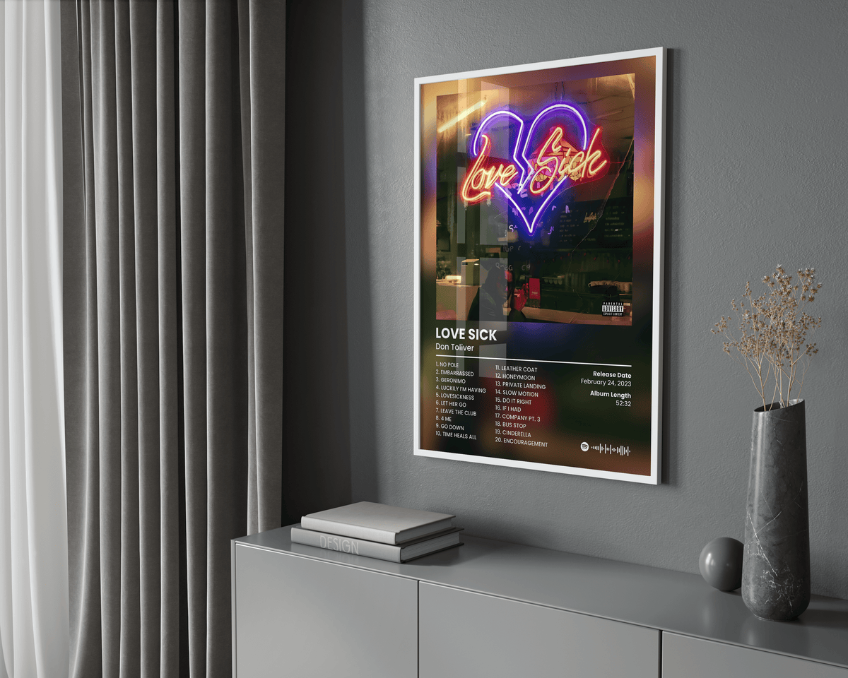 Don Toliver 'Love Sick' Album Poster - Posters, Prints & Wall Art | HYPE Posters