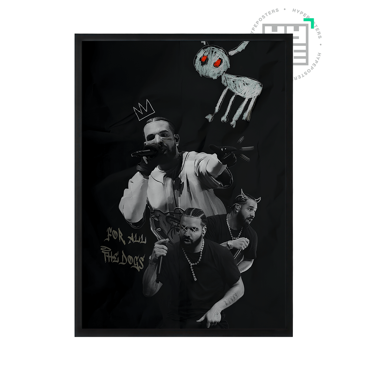 Drake For All The Dogs Poster - Posters, Prints & Wall Art | HYPE Posters